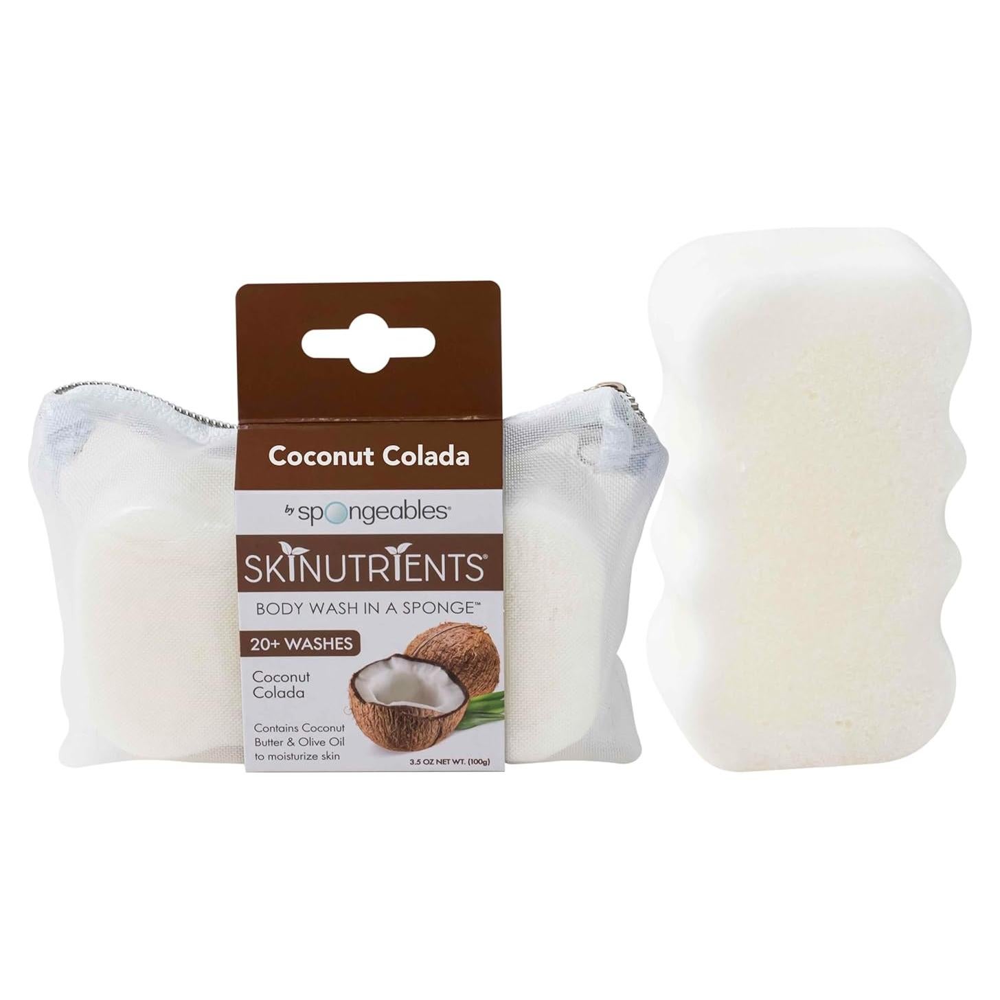 Esponja de Ducha Spongeables Anticelulitis Coco Colada 1 Unidad