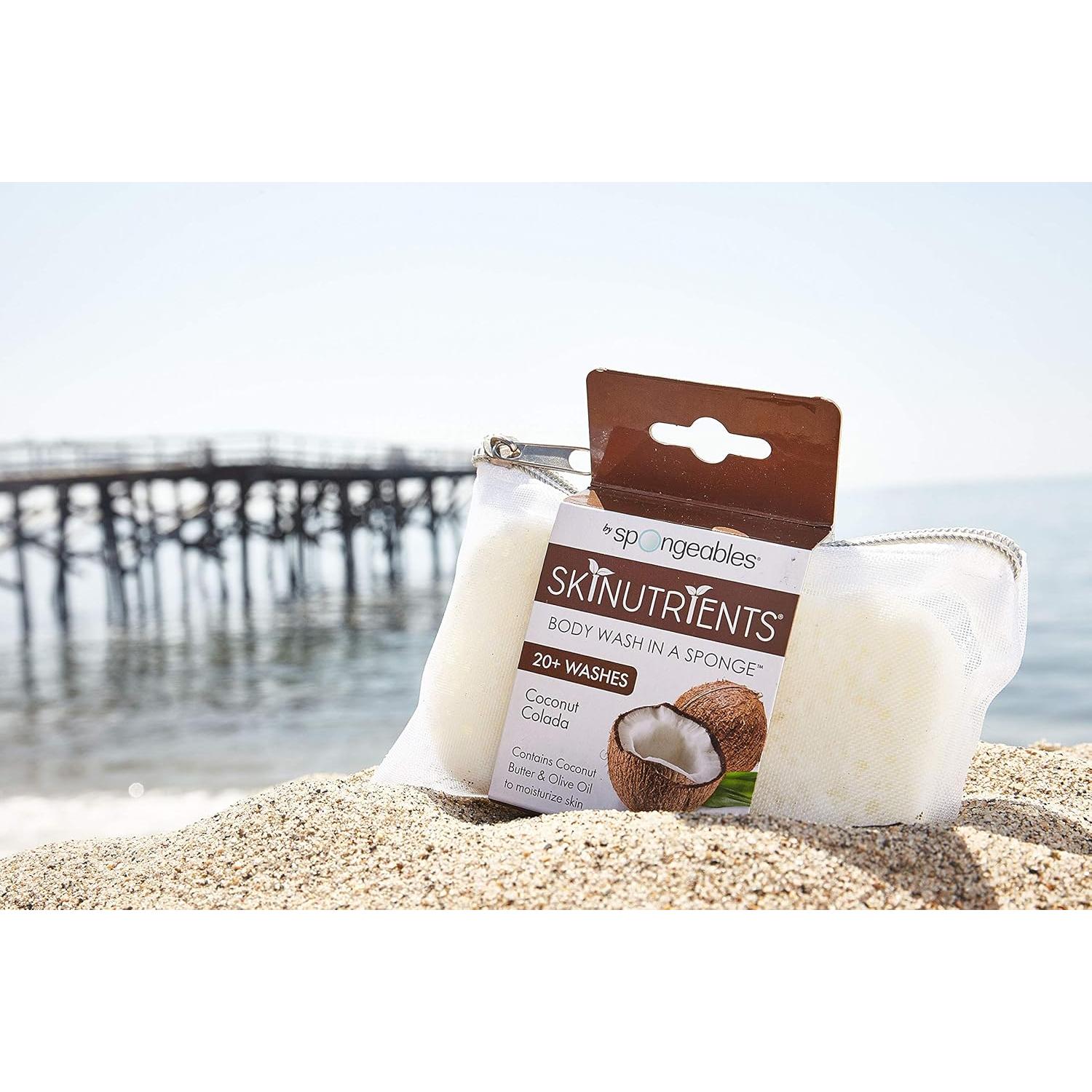 Esponja de Ducha Spongeables Anticelulitis Coco Colada 1 Unidad