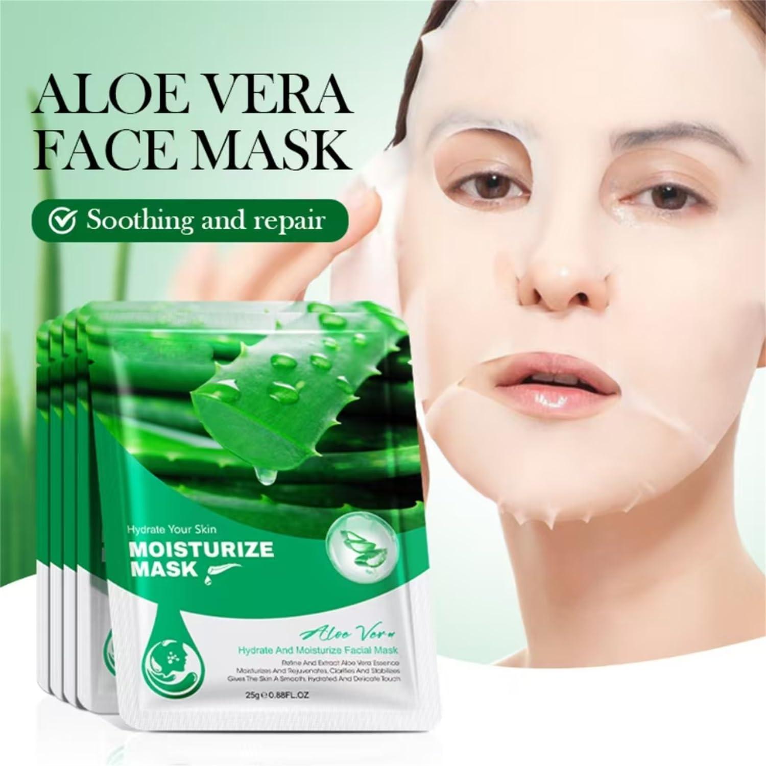 Mascarillas Faciales Hidratantes YP 6 Pack Aloe Vera 24.9 g