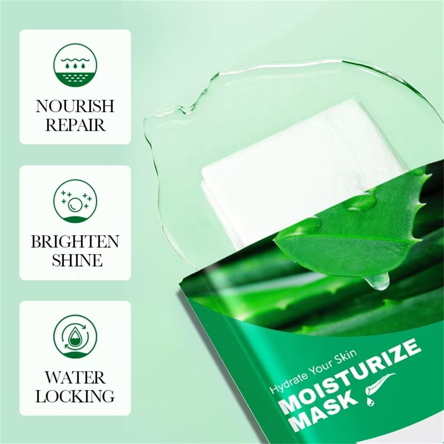 Mascarillas Faciales Hidratantes YP 6 Pack Aloe Vera 24.9 g