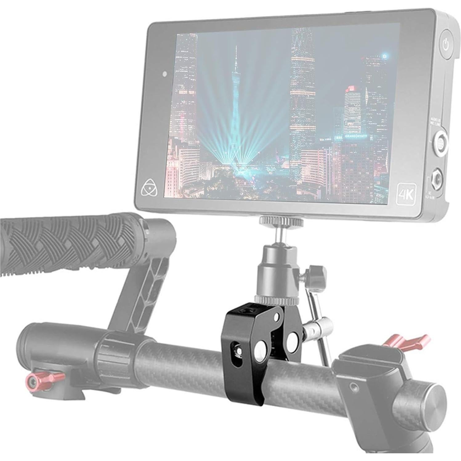 Super Clamp QYXINC 2 Pack con rosca 1/4 y 3/8 para fotografía