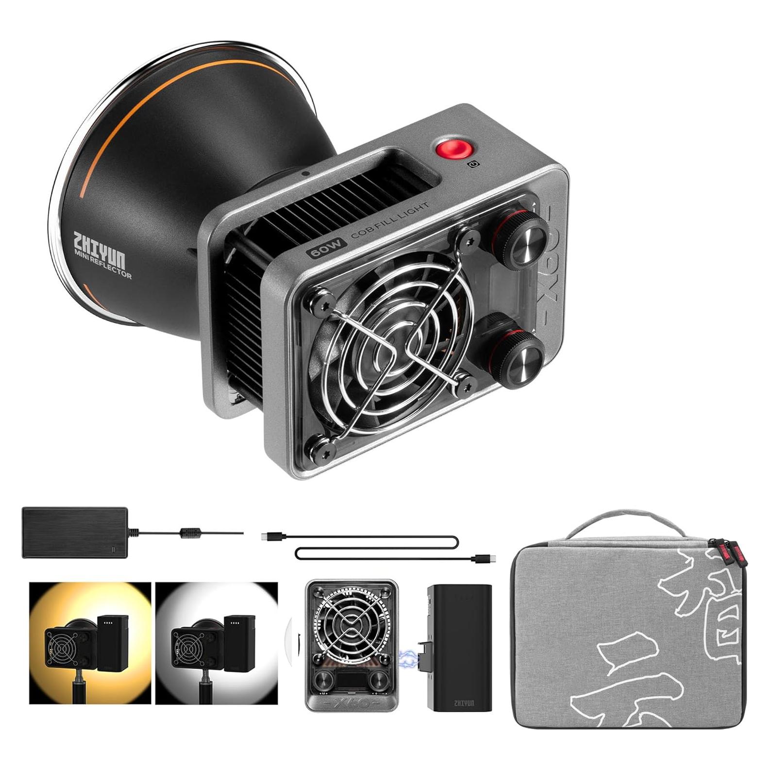 Lámpara LED de Video ZHIYUN MOLUS X60 Combo 60W Control APP