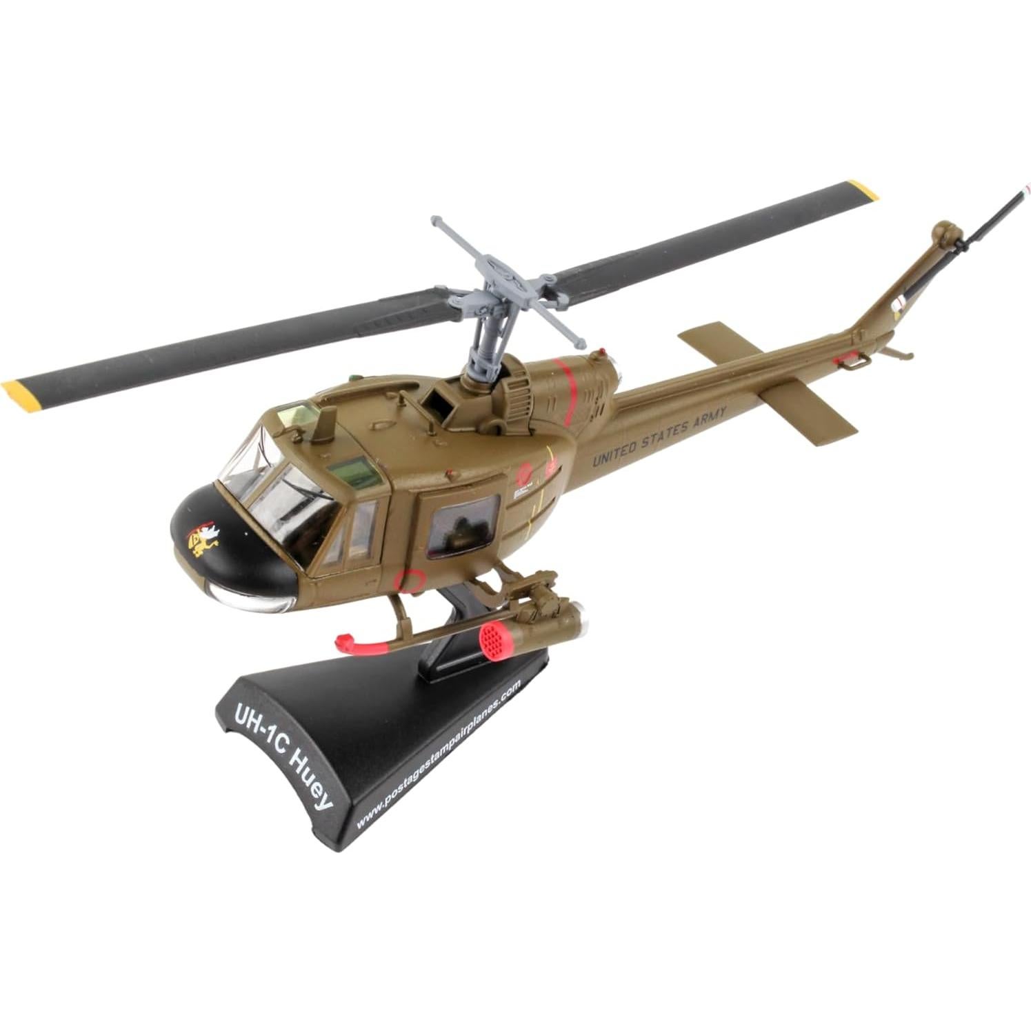 Daron UH-1 Huey Gunship 1:87 Modelo Metal Verde
