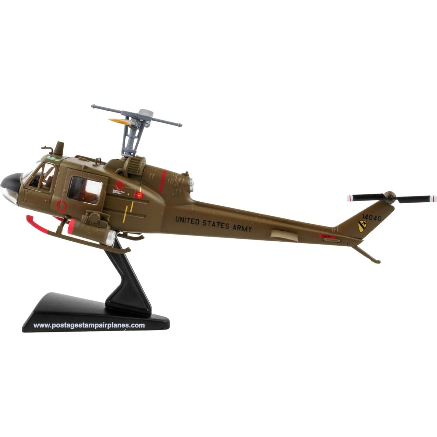 Daron UH-1 Huey Gunship 1:87 Modelo Metal Verde