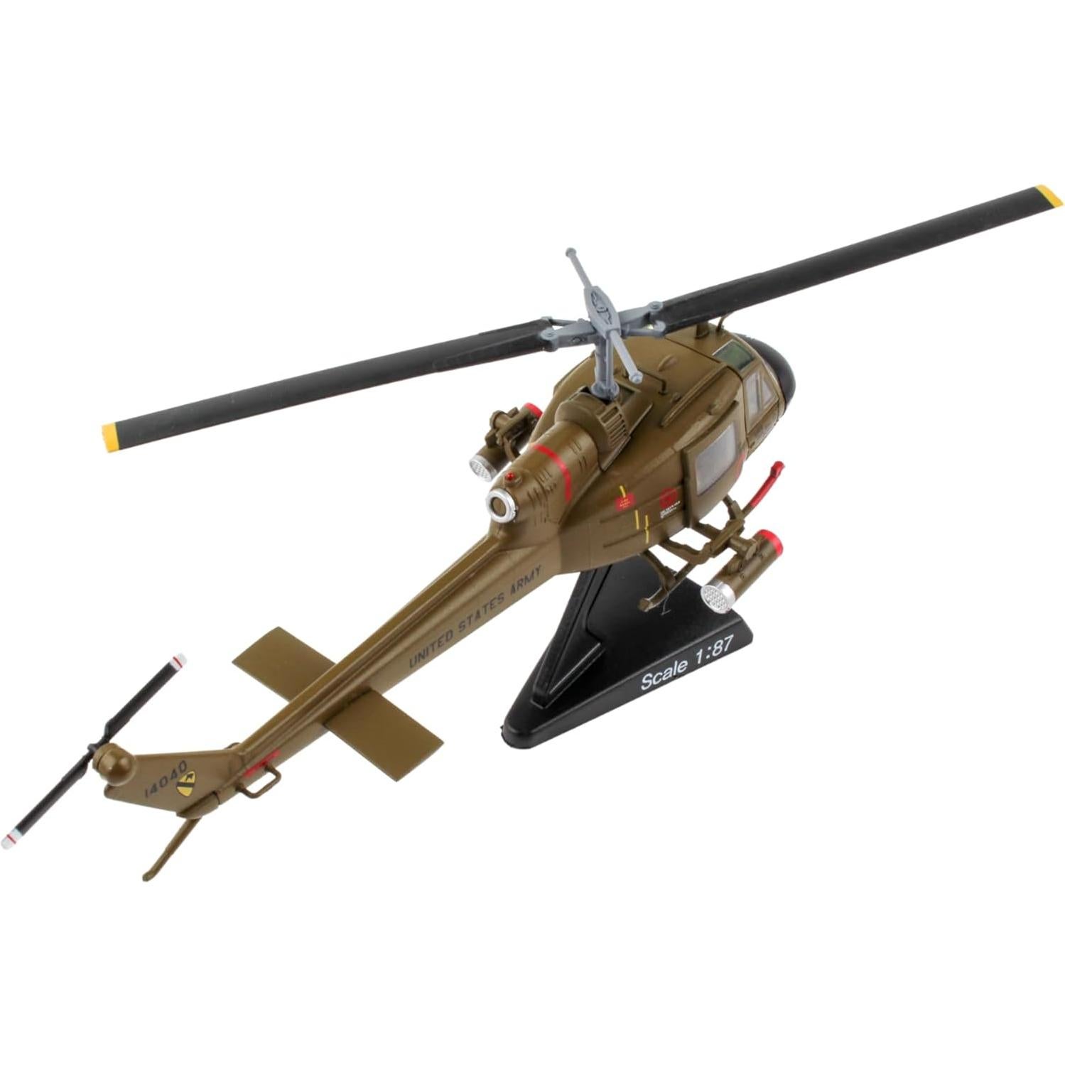 Daron UH-1 Huey Gunship 1:87 Modelo Metal Verde
