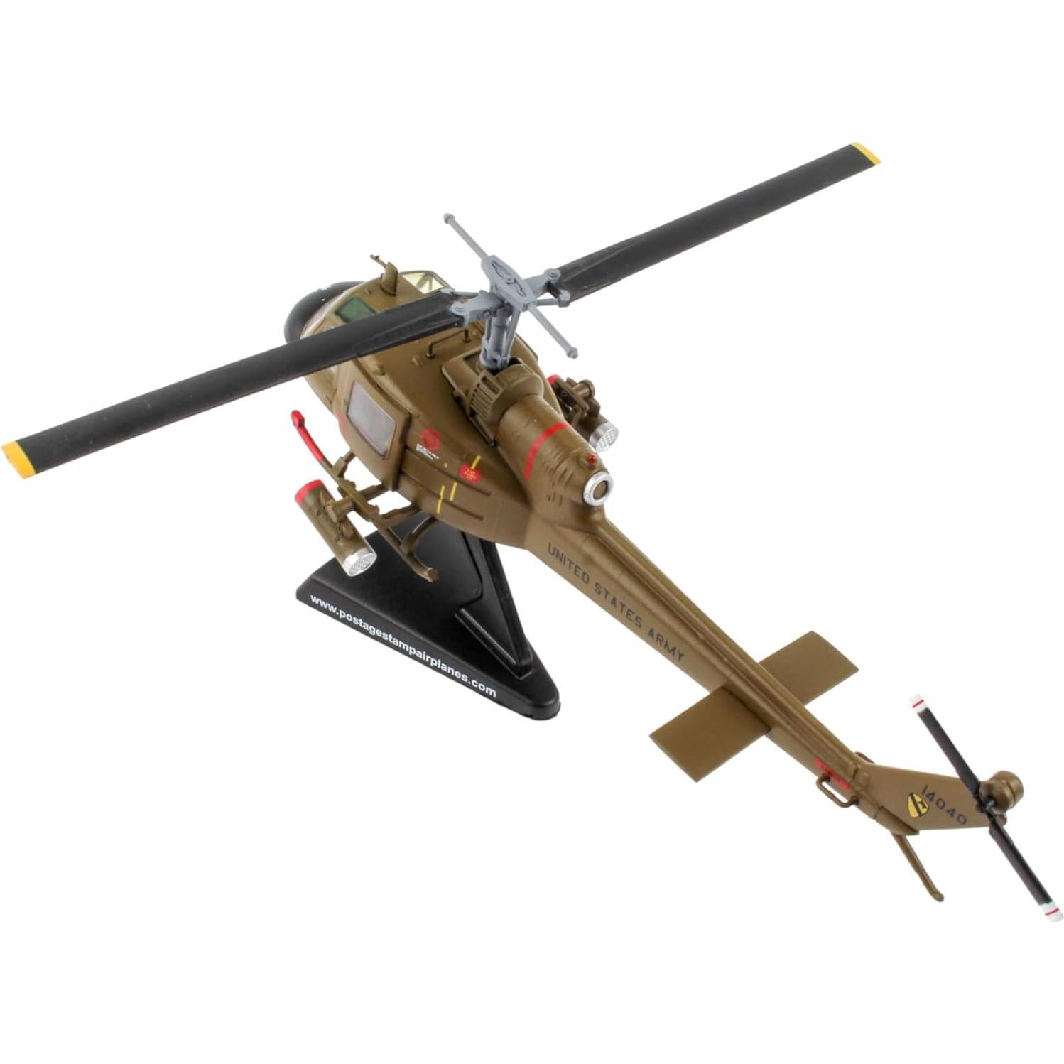 Daron UH-1 Huey Gunship 1:87 Modelo Metal Verde