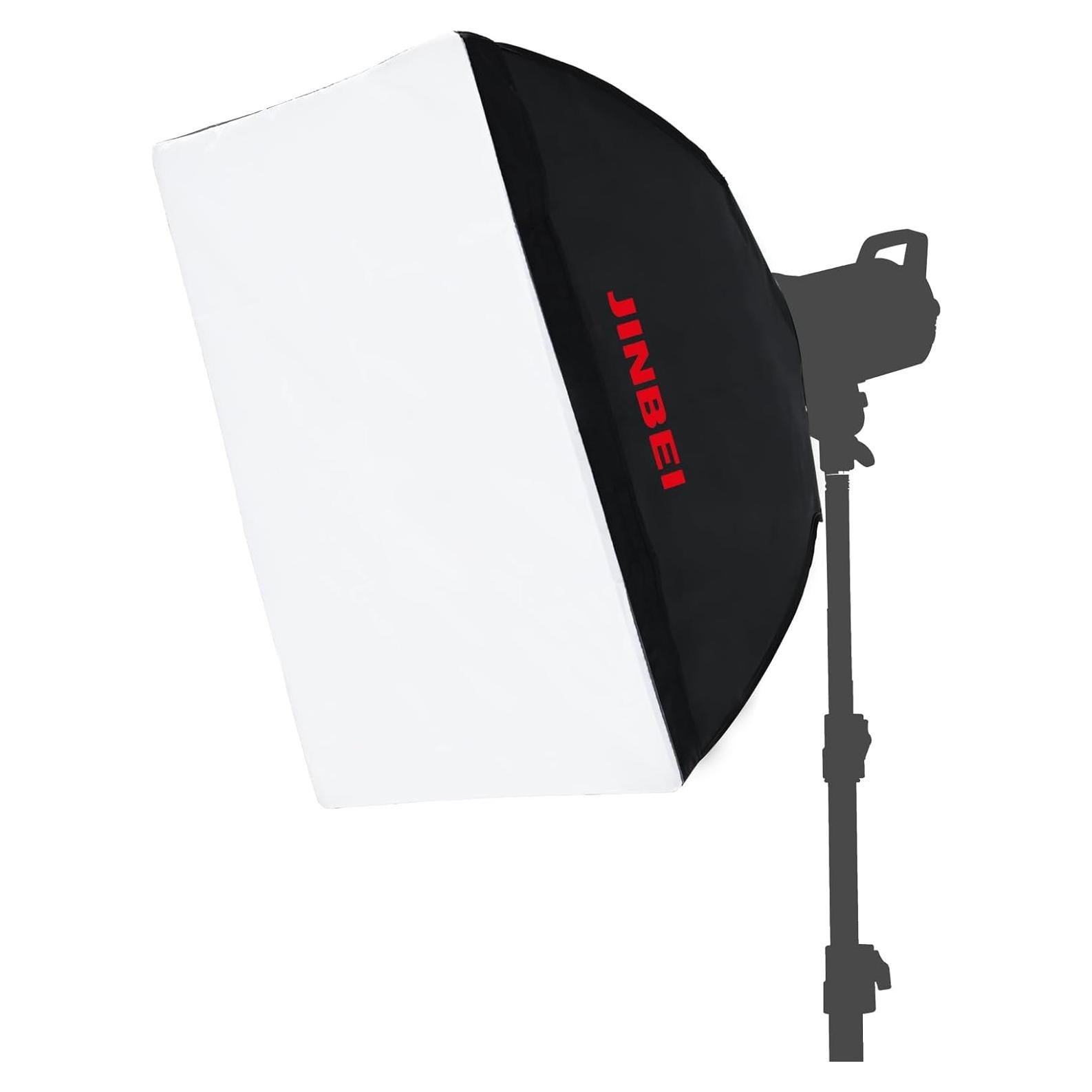 JINBEI 70×100cm/27×39inch Portable Rectangular Softbox,Studio Monolight Light Softbox with Bowens Mount,for Studio Strobe Flash Portrait Product Photography