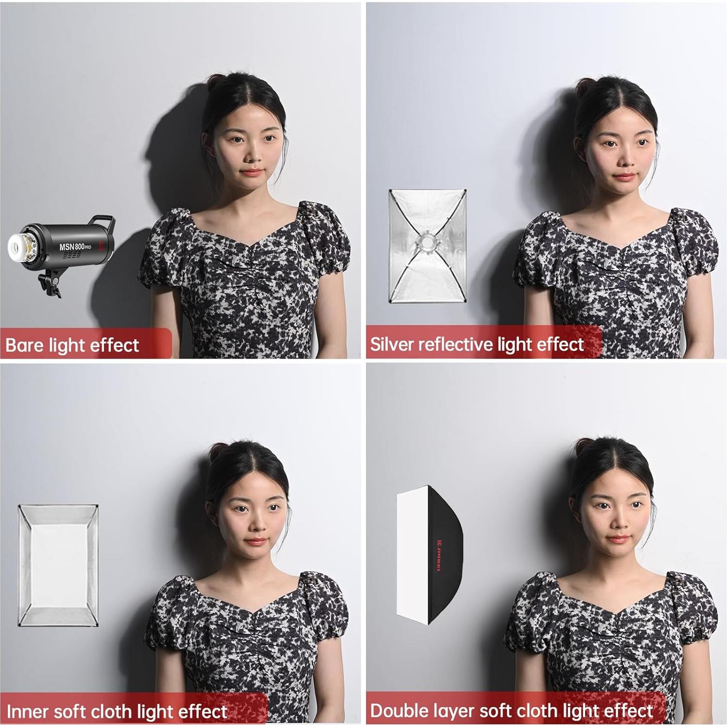 JINBEI 70×100cm/27×39inch Portable Rectangular Softbox,Studio Monolight Light Softbox with Bowens Mount,for Studio Strobe Flash Portrait Product Photography