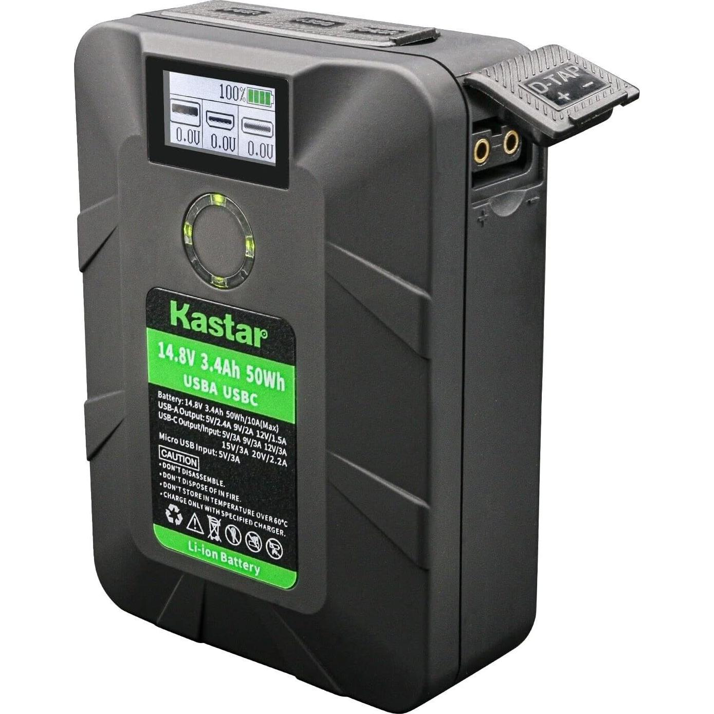 Batería y Cargador D-Tap Kastar para Luces LED y Monitores