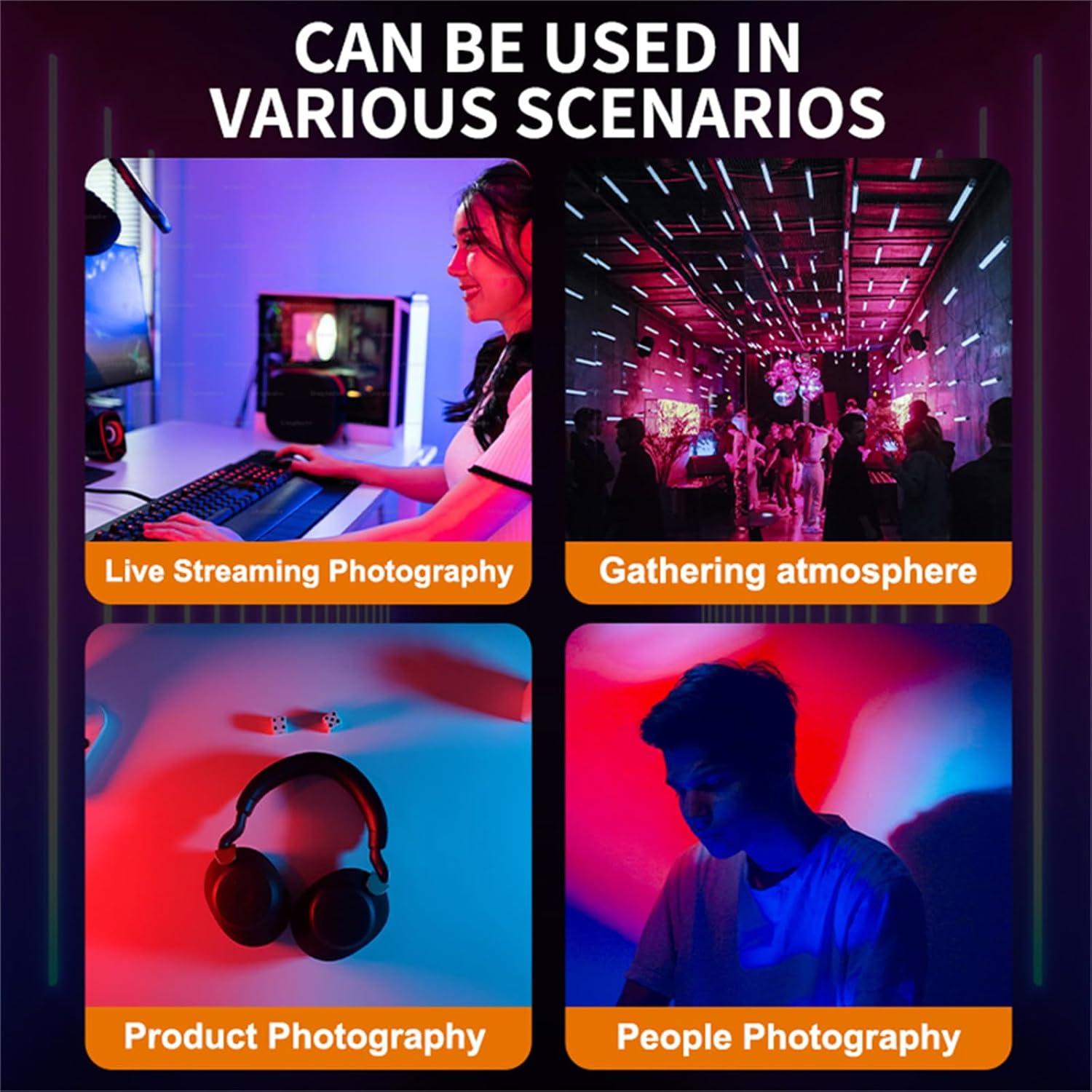 Varita de Luz LED RGB Sutefoto 5000mAh Ajustable 2800K-10000K