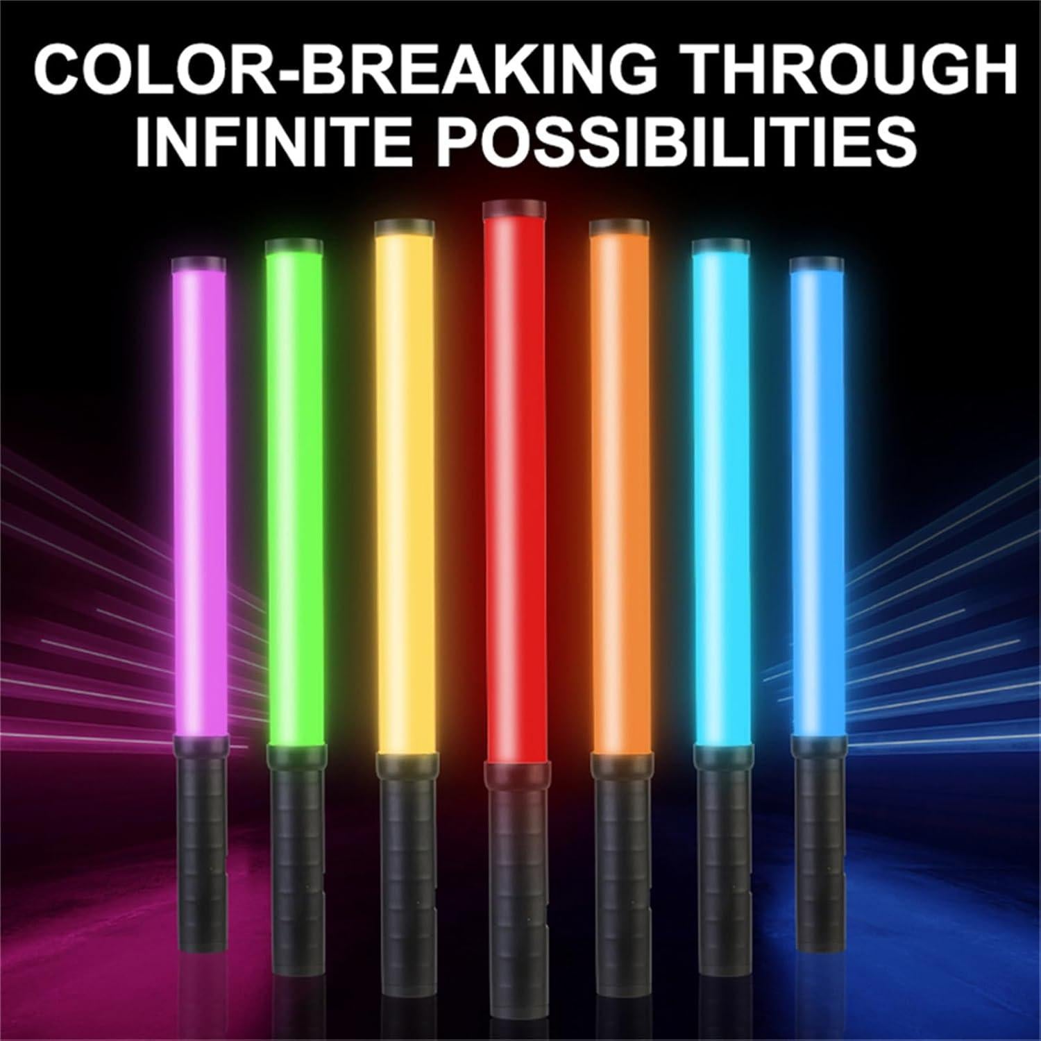 Varita de Luz LED RGB Sutefoto 5000mAh Ajustable 2800K-10000K