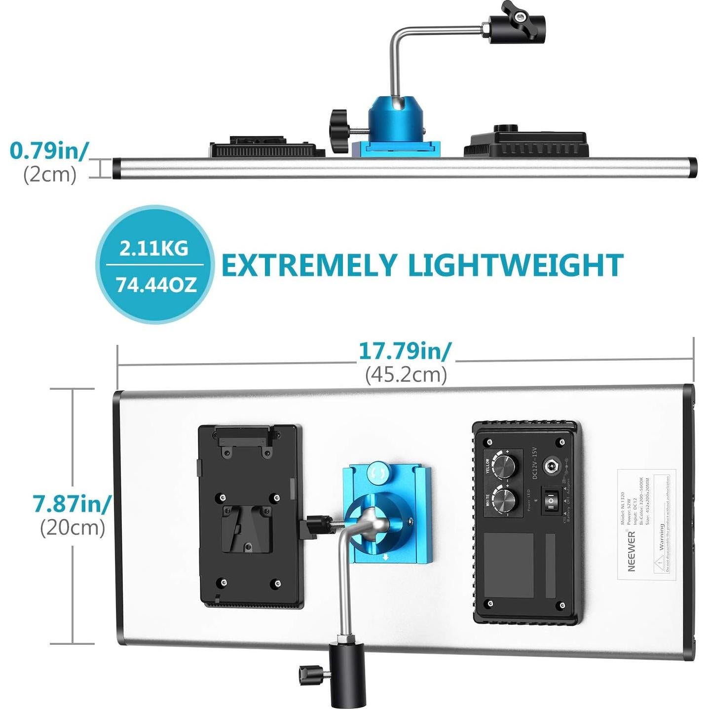Soporte de Montaje de Escritorio Neewer para Luz de Anillo y Cámara DSLR