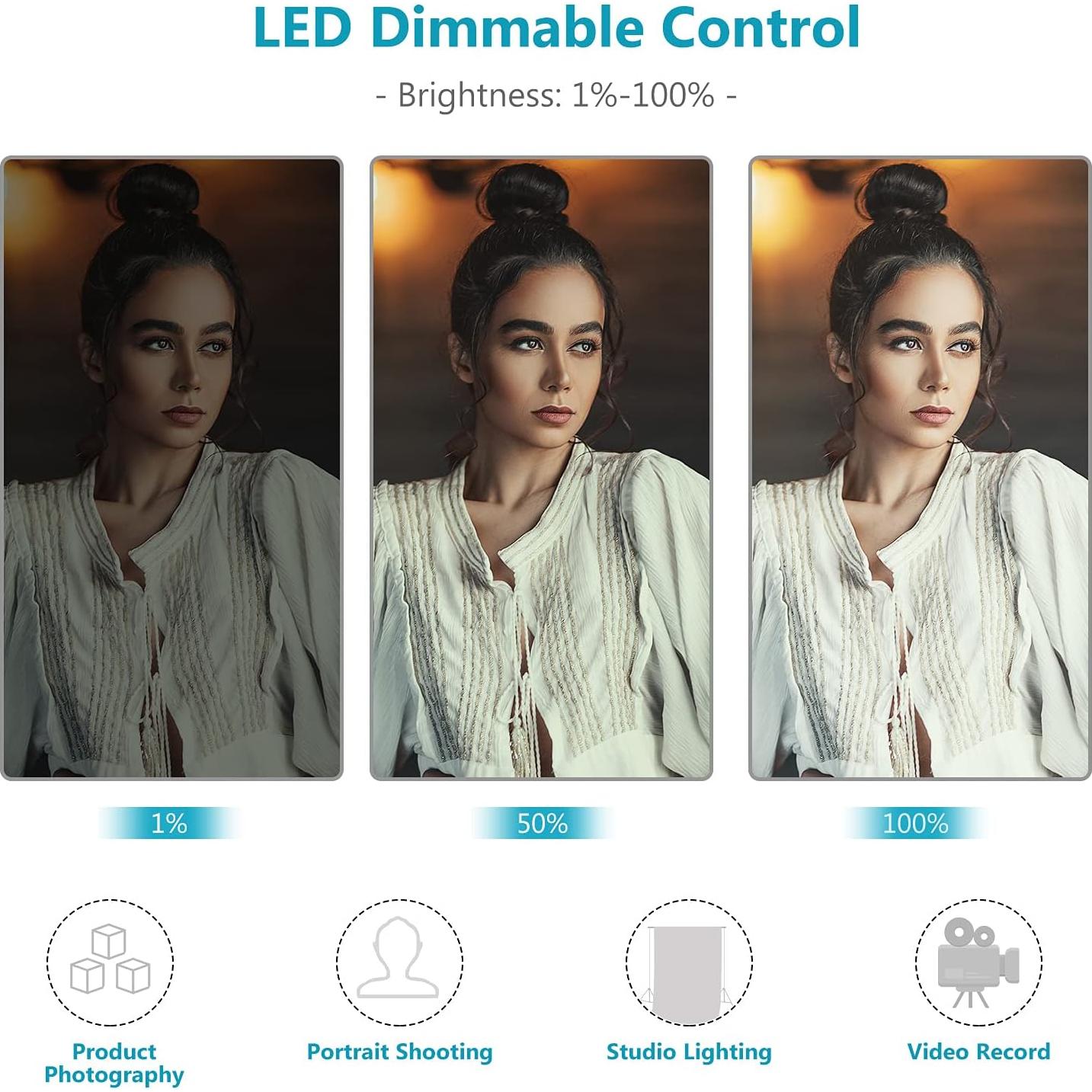 Soporte de Montaje de Escritorio Neewer para Luz de Anillo y Cámara DSLR