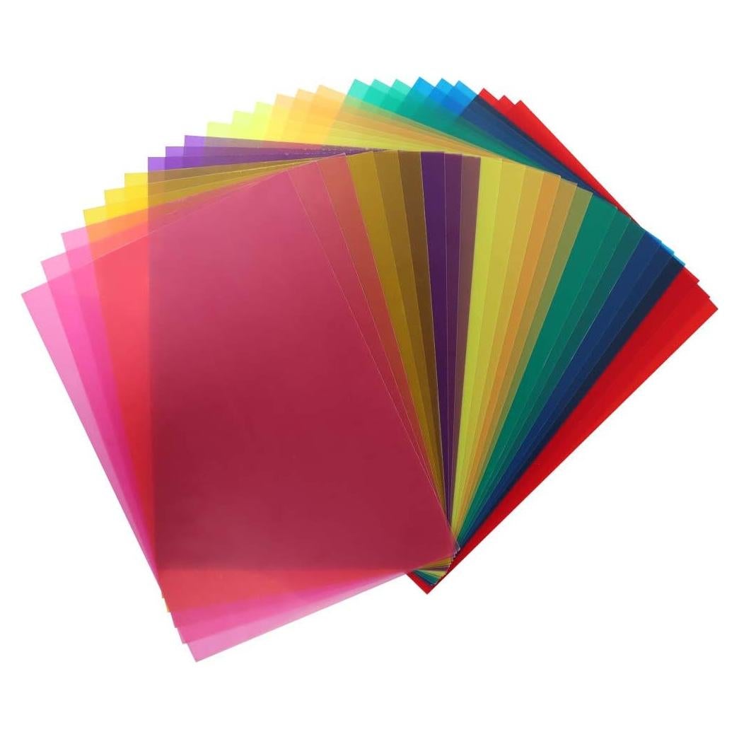 24 Filtros de Gel de Color TIMESET 8 Colores 29.2x21.1cm