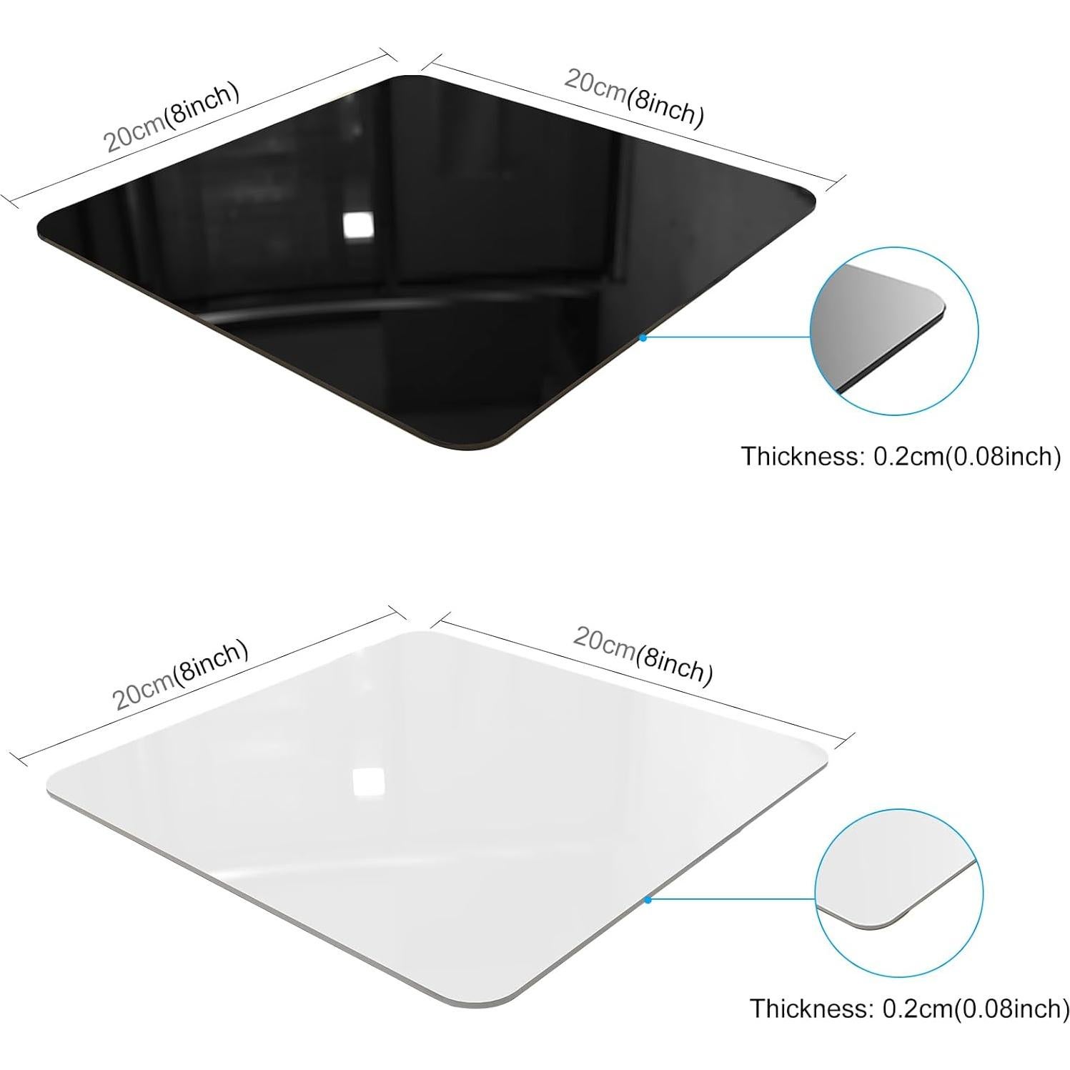 Tableros de Acrílico PULUZ 20x20 cm para Fotografía Profesional