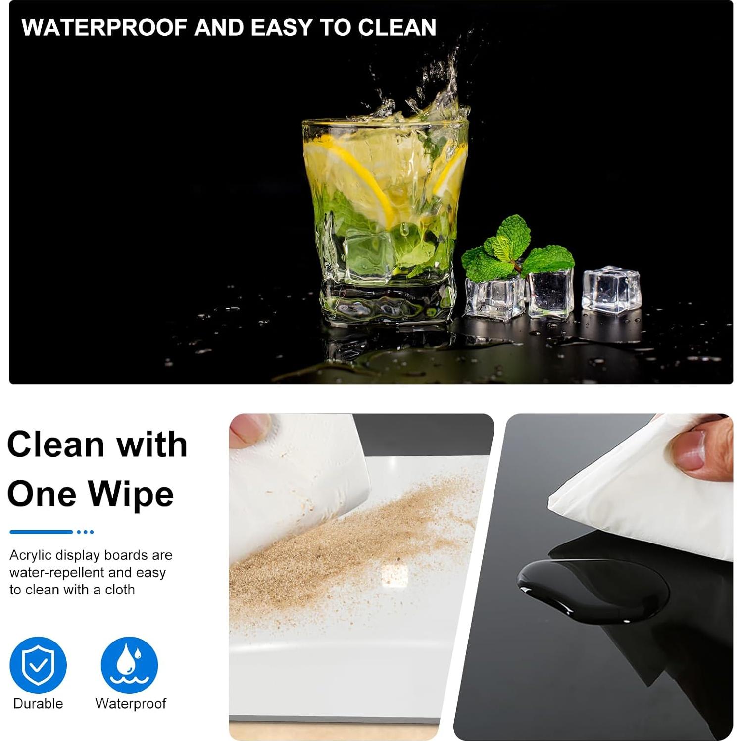 Tableros de Acrílico PULUZ 20x20 cm para Fotografía Profesional