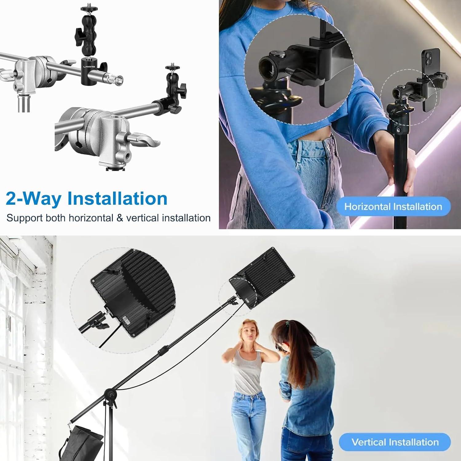 Adaptador Rápido Lanxire 2-Pack para Soporte de Luz 16mm