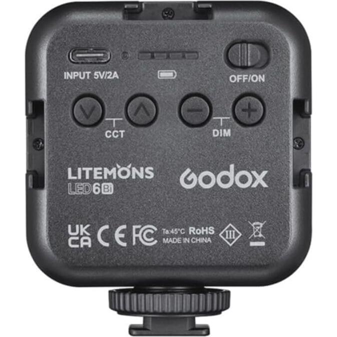 Luz LED Godox LED6Bi Litemons Bi-Color Tipo-C Ultra-Ligera