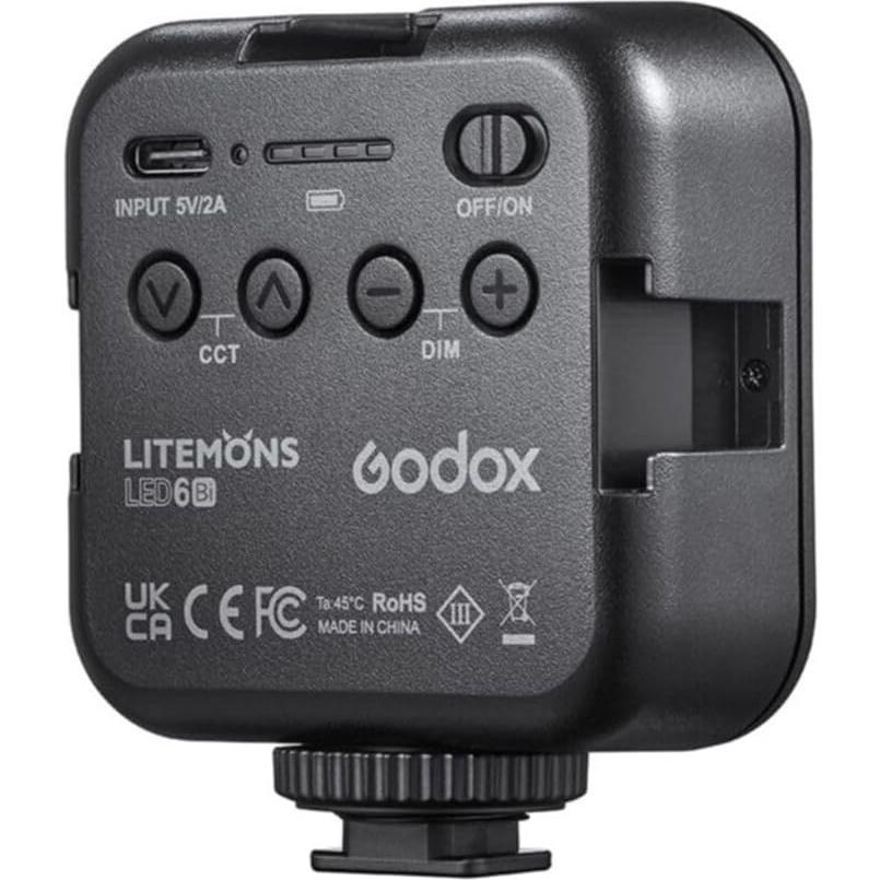 Luz LED Godox LED6Bi Litemons Bi-Color Tipo-C Ultra-Ligera