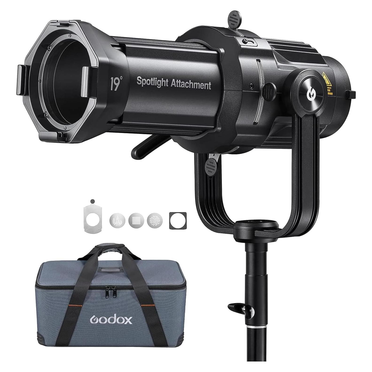 Proyector Snoot Óptico Godox VSA-19K con Lente 19° para Estudio