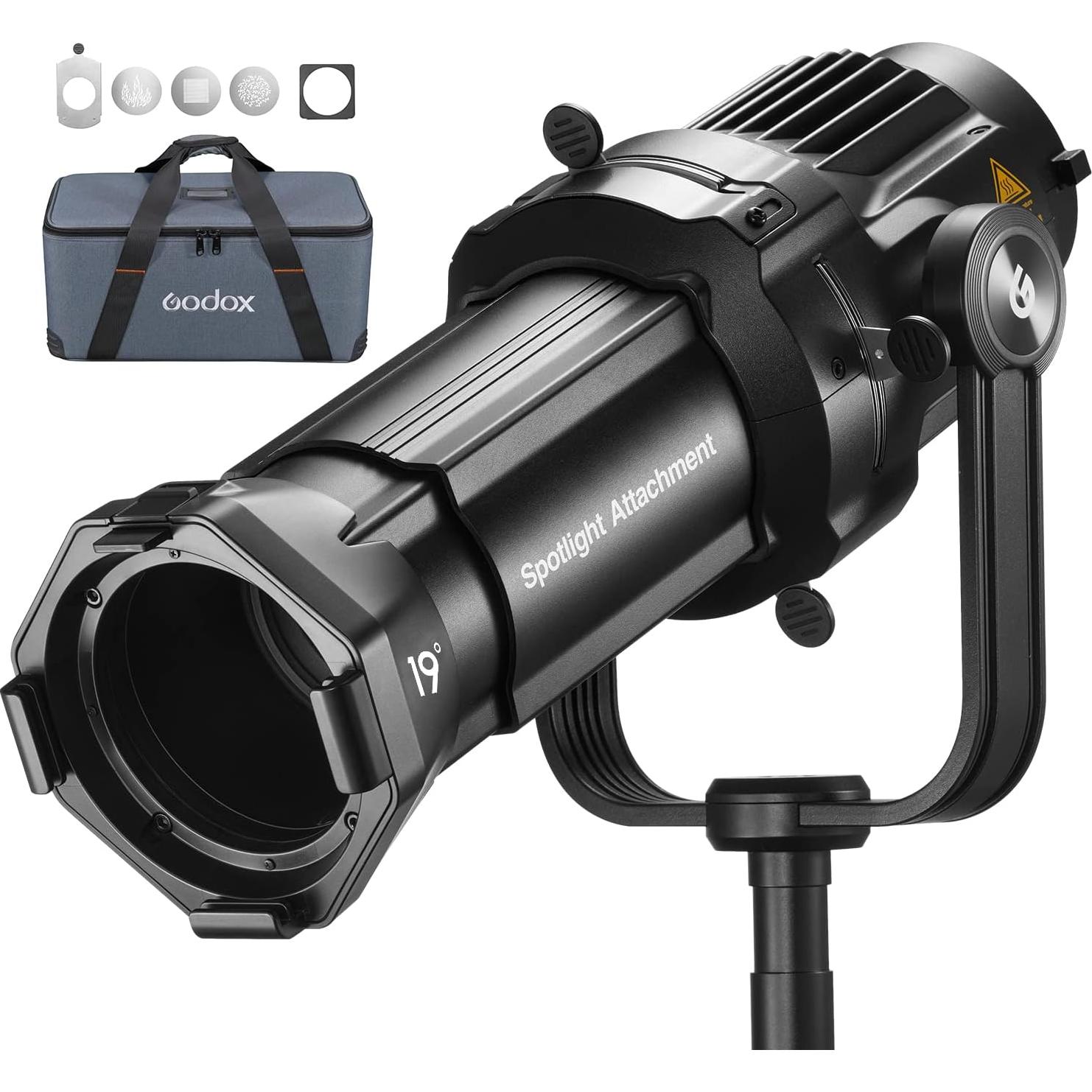 Proyector Snoot Óptico Godox VSA-19K con Lente 19° para Estudio