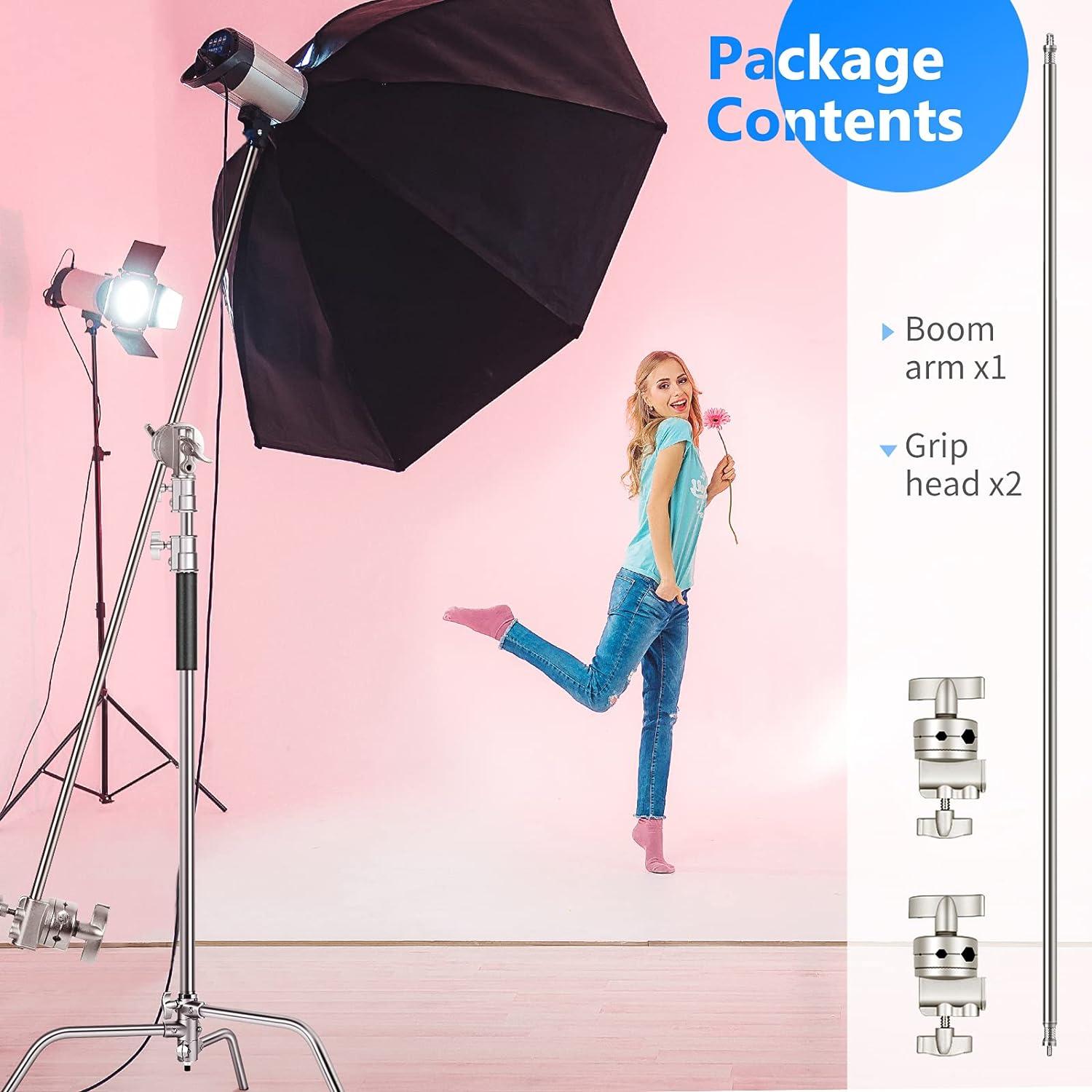 Brazo de Extensión Neewer 101.6 cm con 2 Cabezas de Agarre