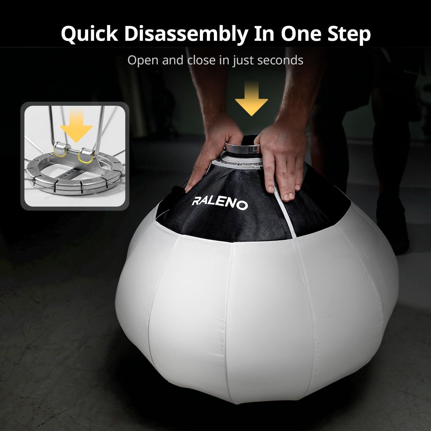 Linterna Softbox RALENO 65cm con Montura Bowens y Difusor