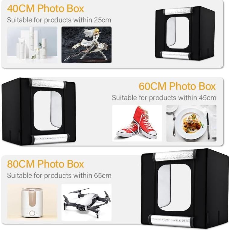 Caja de Luz LED Profesional REFLEX CAMERA 40x40cm 81 Perlas 5500K