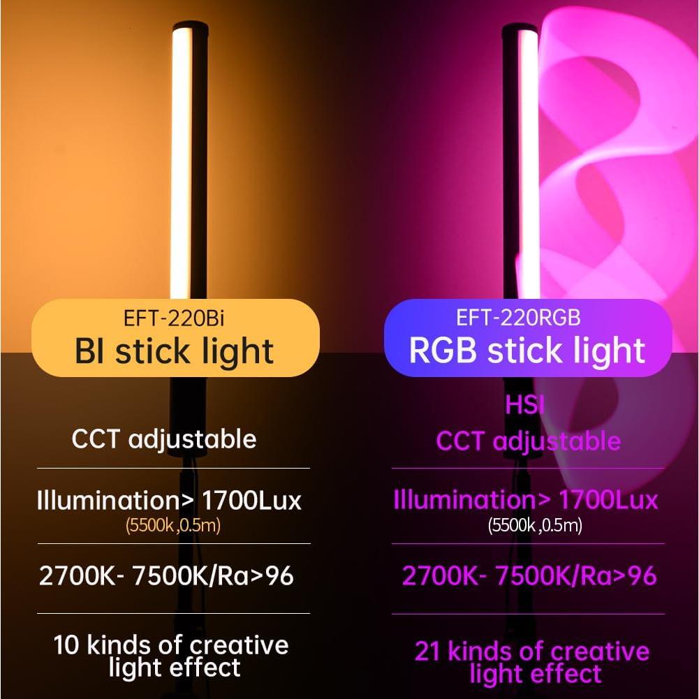 Barra de Luz LED Portátil JINBEI EFT-220 RGB 3000mAh