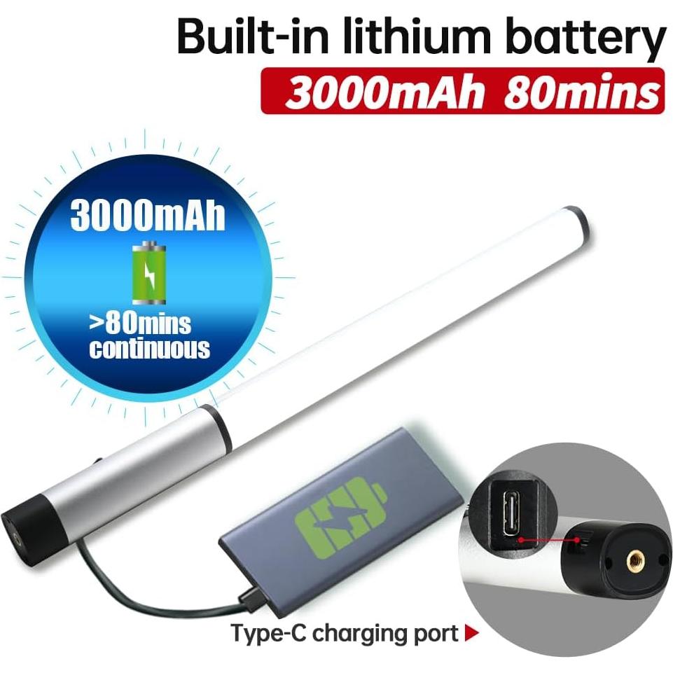 Barra de Luz LED Portátil JINBEI EFT-220 RGB 3000mAh