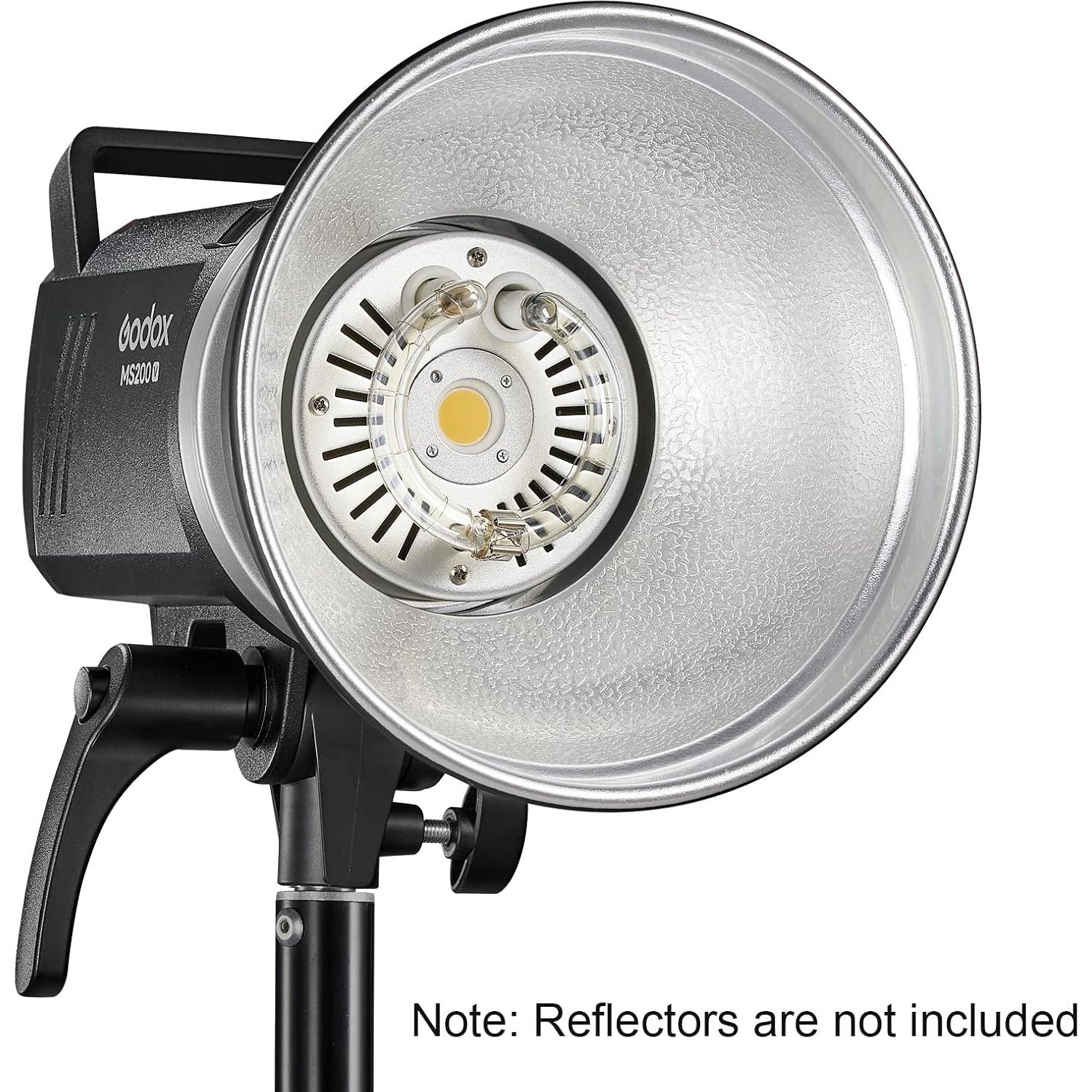 Godox MS200V 200WS 2.4G Wireless X System Studio Flash,5600±200k Color Temperature,0.1-1.8S Recycle Time,Using Godox X1 Trigger & XT16 Transmitter or xpro and x2 Trigger to remotely Control