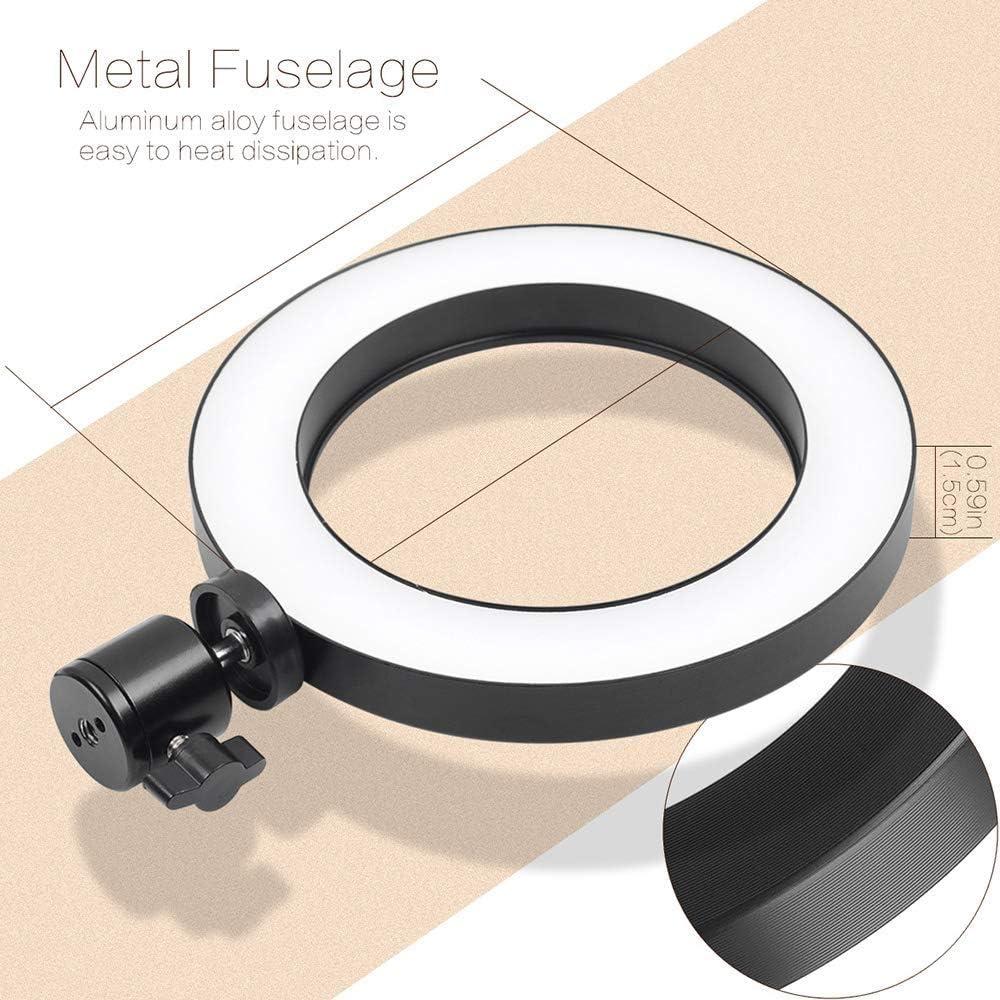 Luz de Anillo USB 20cm Acetaken con Soporte Giratorio 360°