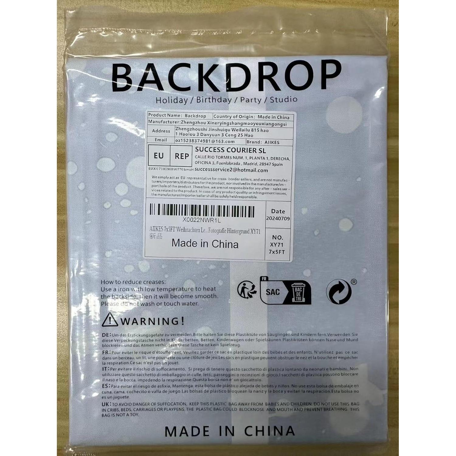 Fondo de Fotografía AIIKES 2.1x1.5m Ladrillo Negro Vintage