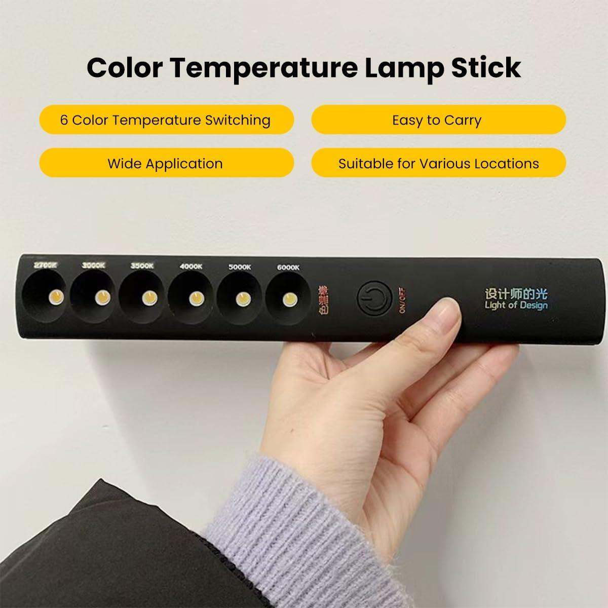 Lámpara LED Portátil Locadence 2700K-6000K 6 Modos Recargable