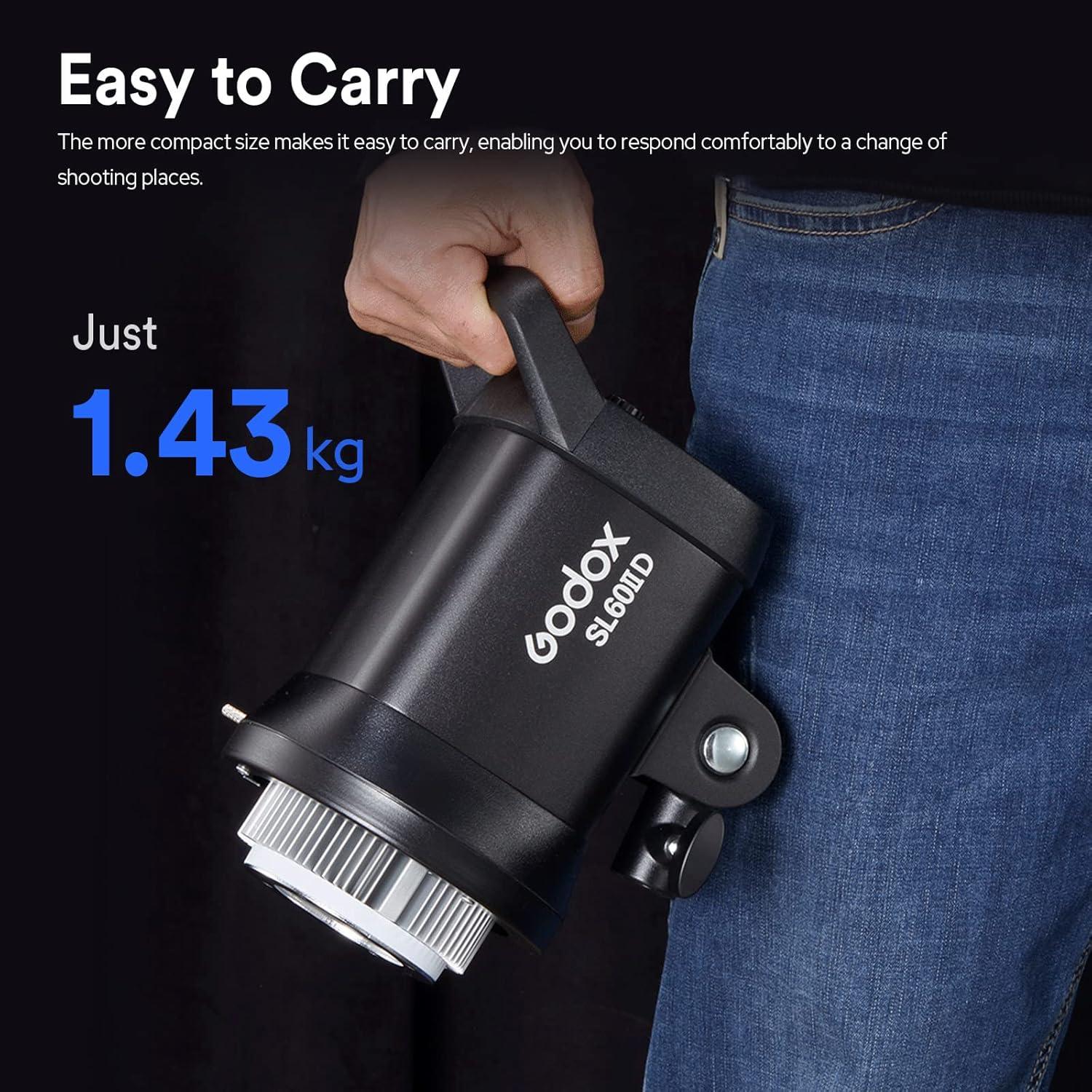 Godox SL60IID Luz de Video LED 70W con Montura Bowens y Control APP