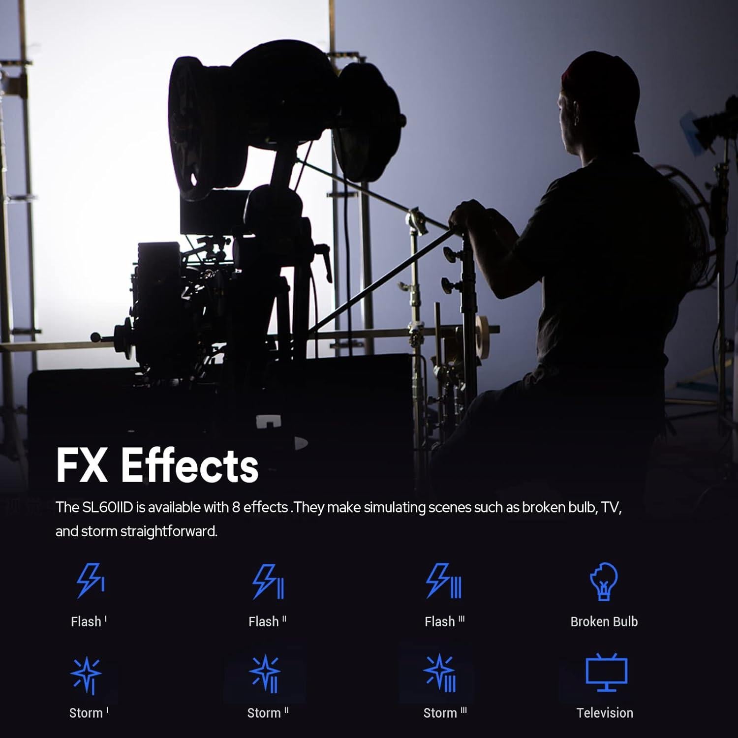 Godox SL60IID Luz de Video LED 70W con Montura Bowens y Control APP