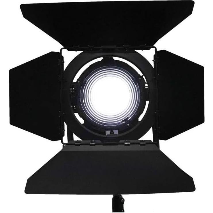Dracast Fresnel Studio Series LED2000 Bi-Color Light | 15-60 Degree Adjustable Beam Angle | 3000K - 6500K Bicolor Adj CCT | 0% - 100% Dimmer | CRI: > 90