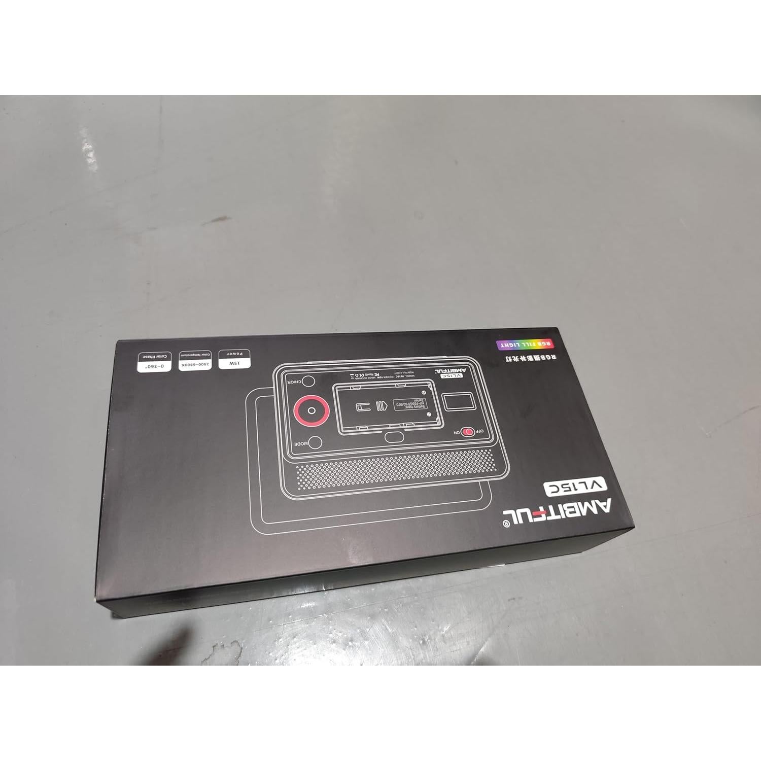 Luz de Relleno Bi-Color Ambitful VL15B 2800-6800K 10 Efectos