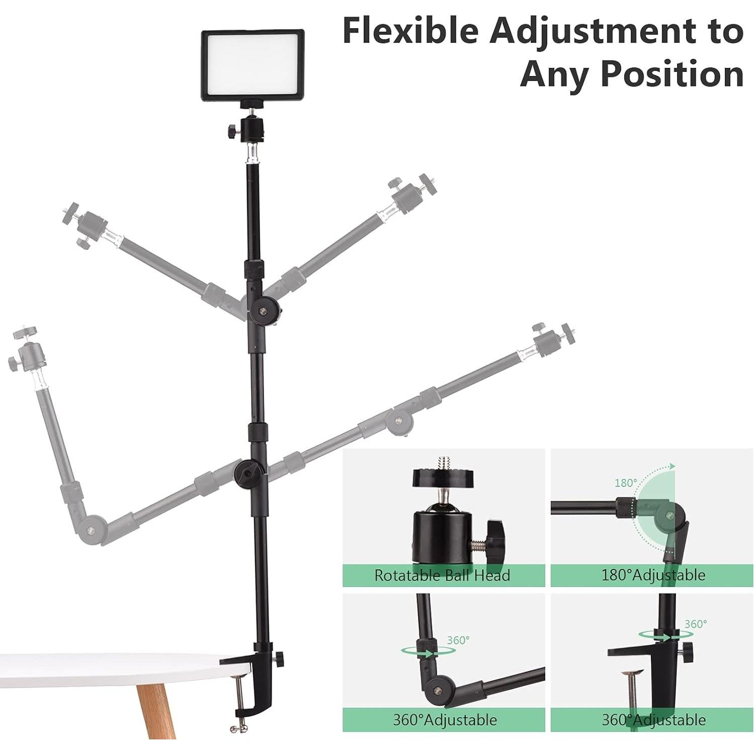 Kit de Luz LED Andoer para Videoconferencia USB 3200K-5600K