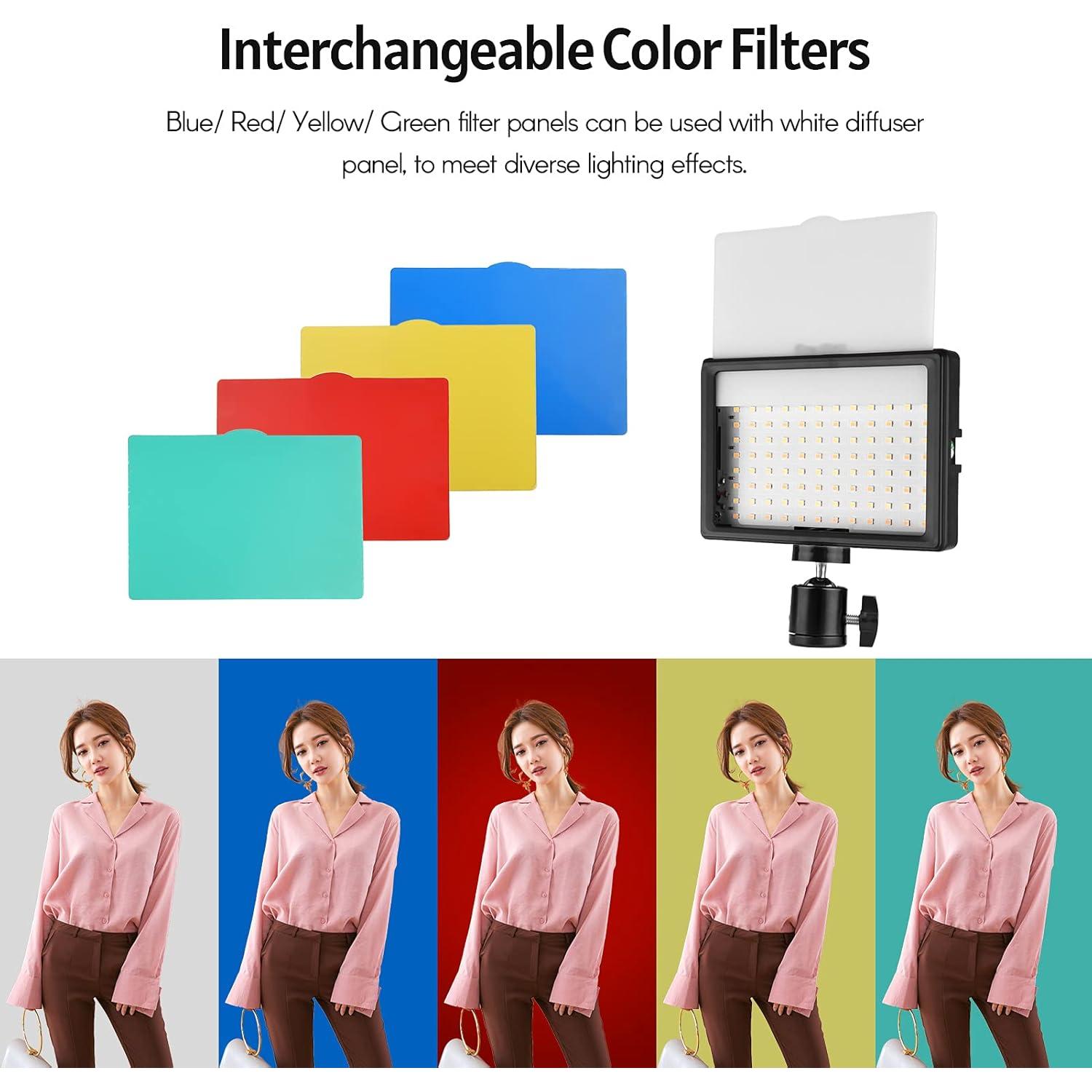 Kit de Luz LED Andoer para Videoconferencia USB 3200K-5600K