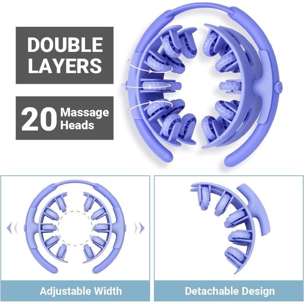 Rodillo de Masaje Diamond Chef 20 Cabezas Ajustable 360°