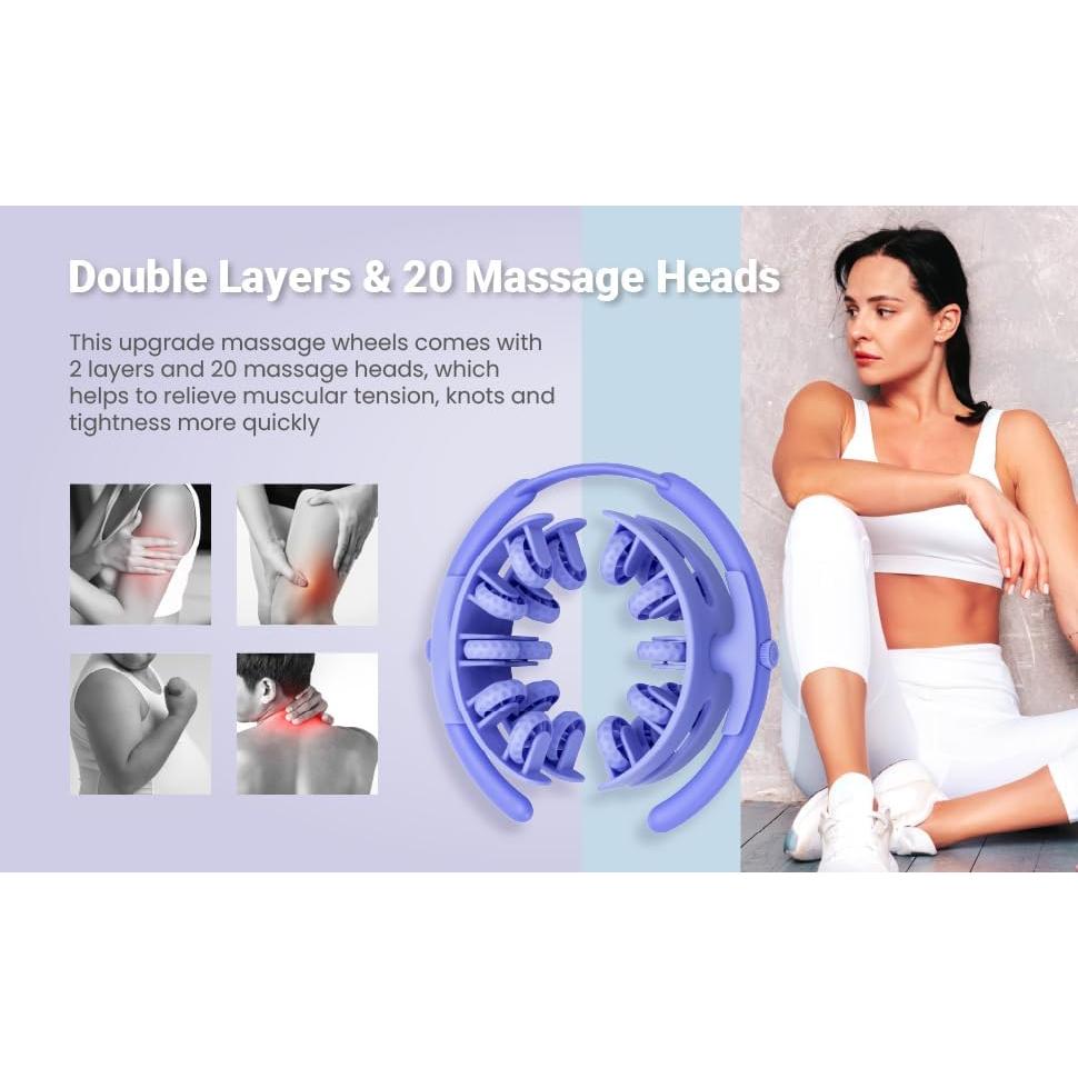 Rodillo de Masaje Diamond Chef 20 Cabezas Ajustable 360°