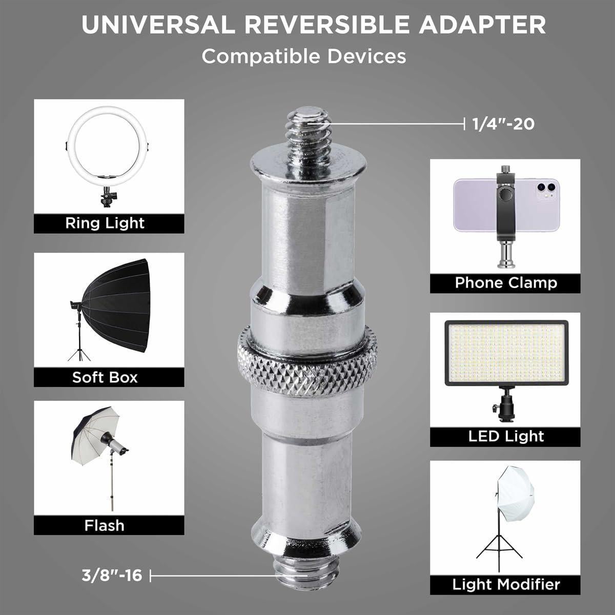 Flashpoint 2X Pro Air-Cushioned Heavy-Duty Light Stand (Black, 7.2')