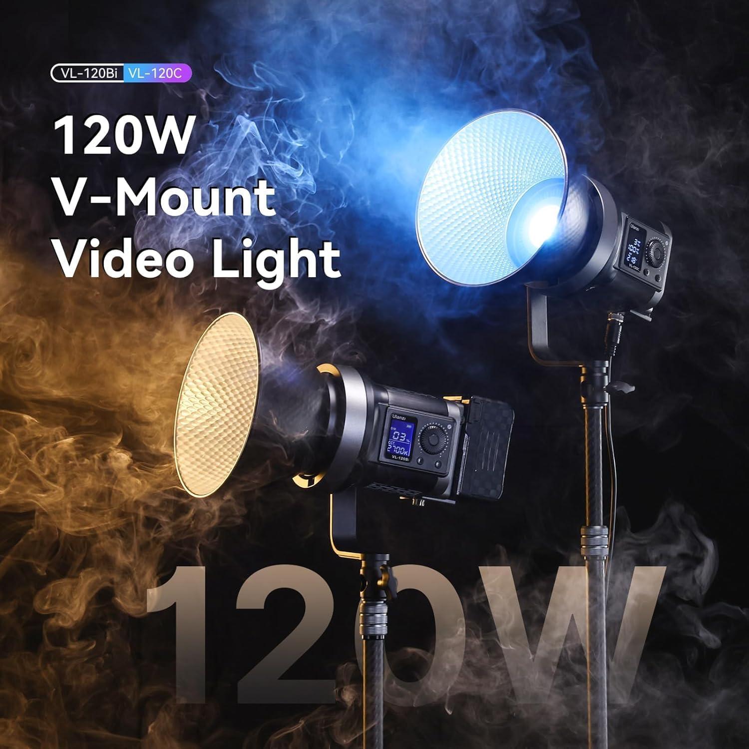 Luz de Video ULANZI 120W LED RGB COB Control APP 2700K-6500K