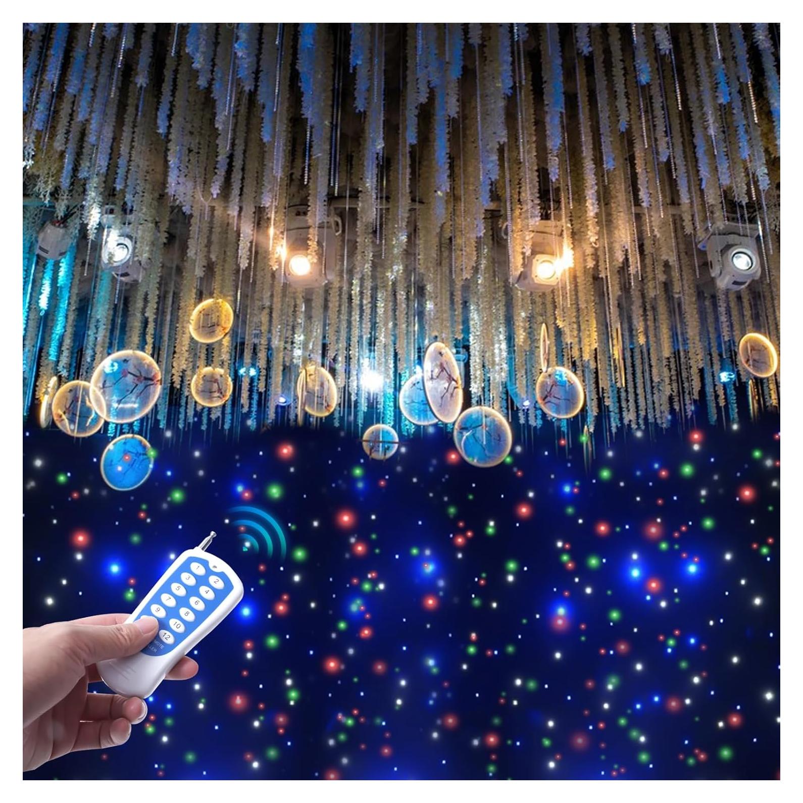 Cortina LED de Estrellas 4x4m CHEAA con Control DMX512