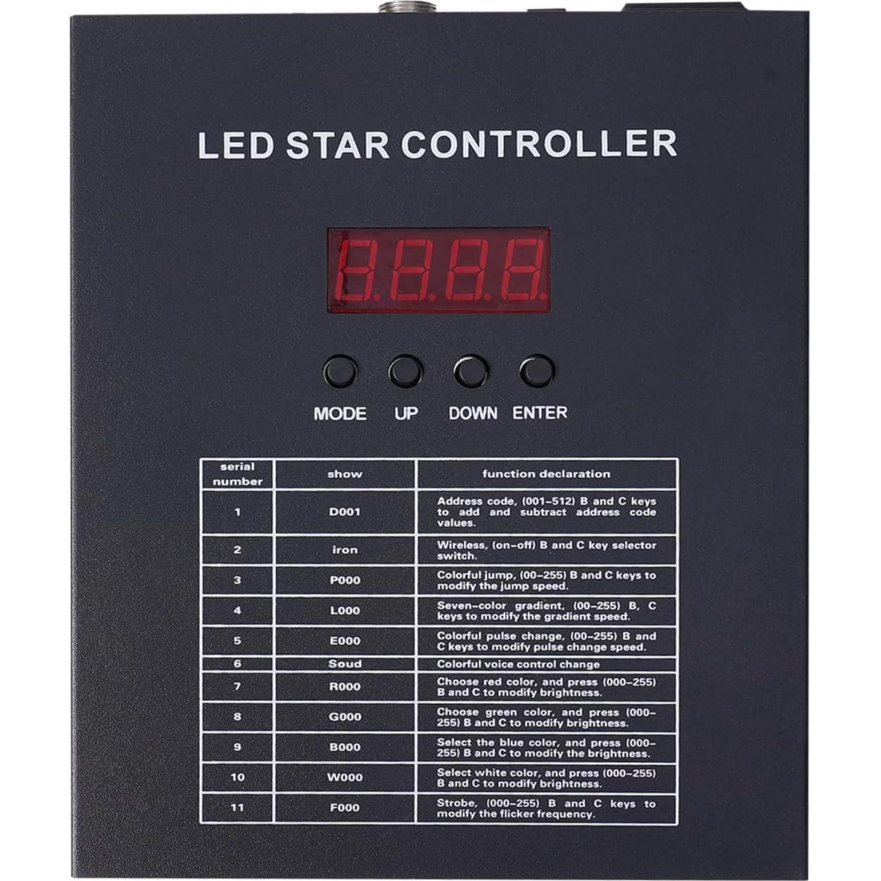 Cortina LED de Estrellas 4x4m CHEAA con Control DMX512