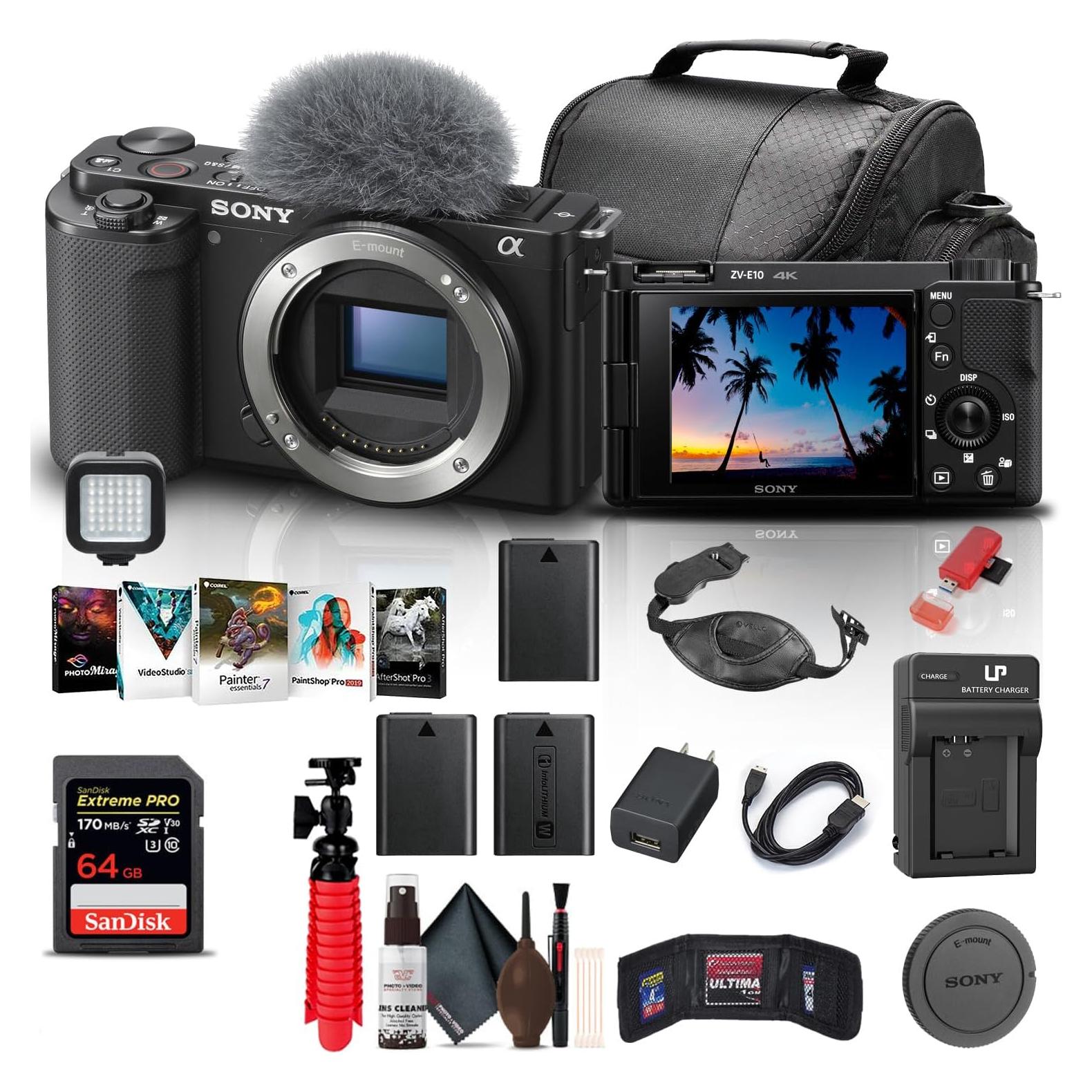 Cámara Sin Espejo Sony ZV-E10 + Accesorios Completo