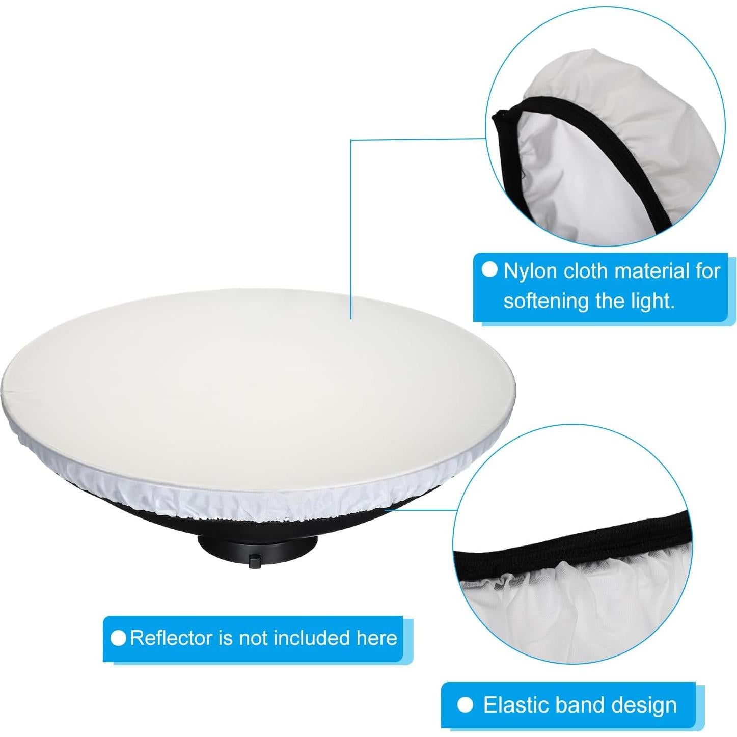 Funda Difusora Suave PATIKIL 42cm para Lámpara Blanca