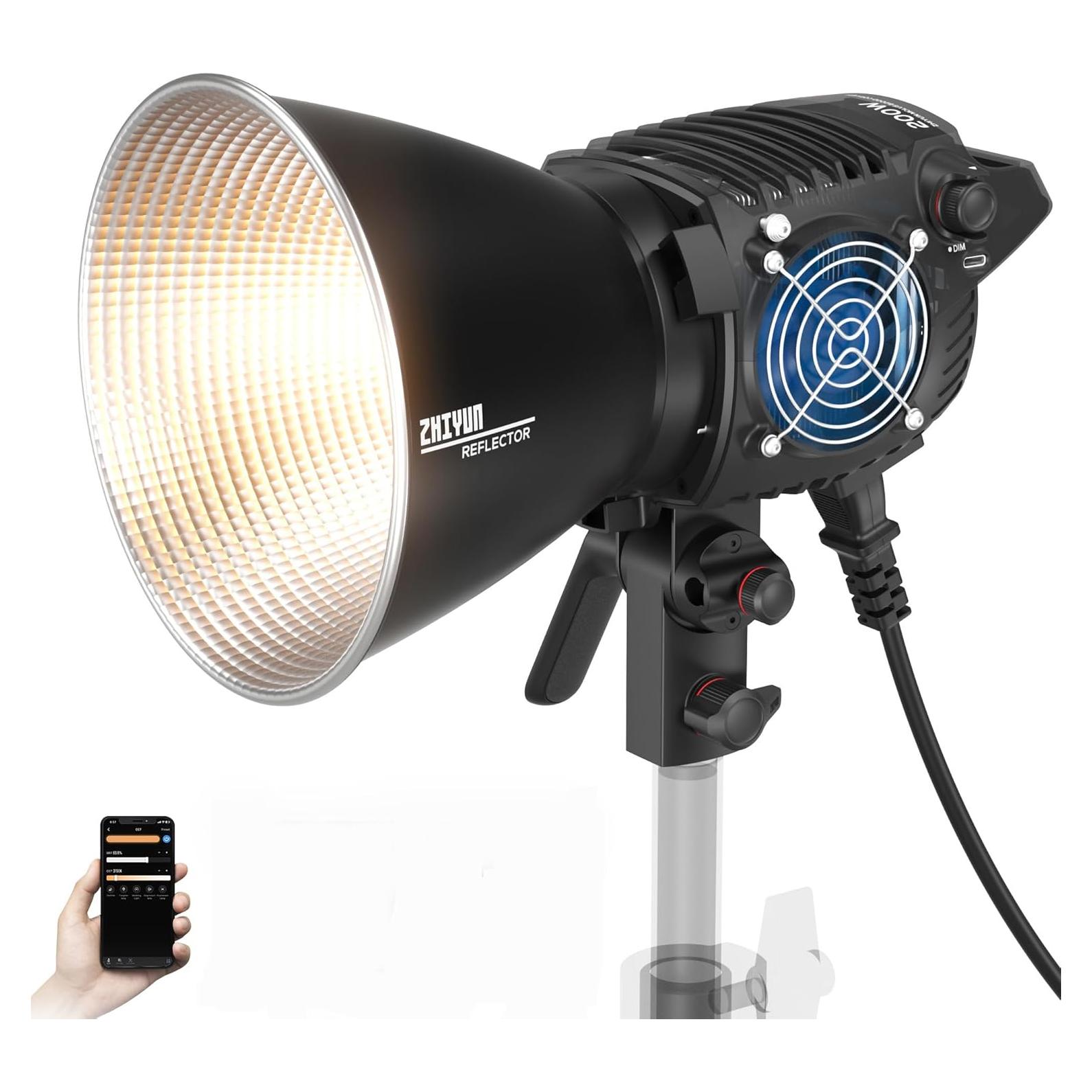 ZHIYUN MOLUS B200 Luz LED Bi-Color 200W 2700K-6500K CRI 96+