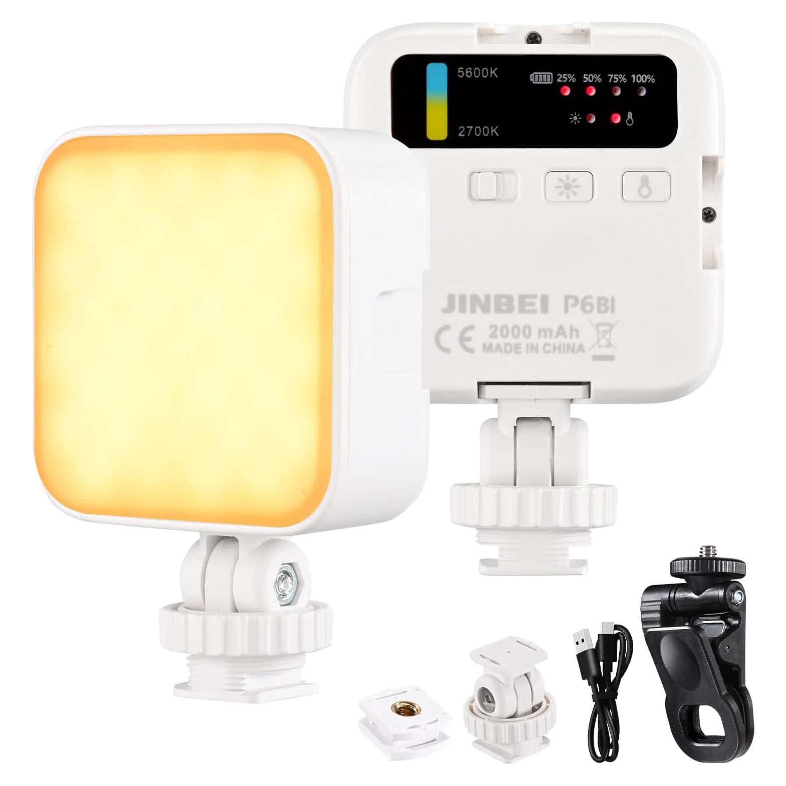 Luz de Video JINBEI P6 Bi-Color LED 2700K-7500K 2000mAh